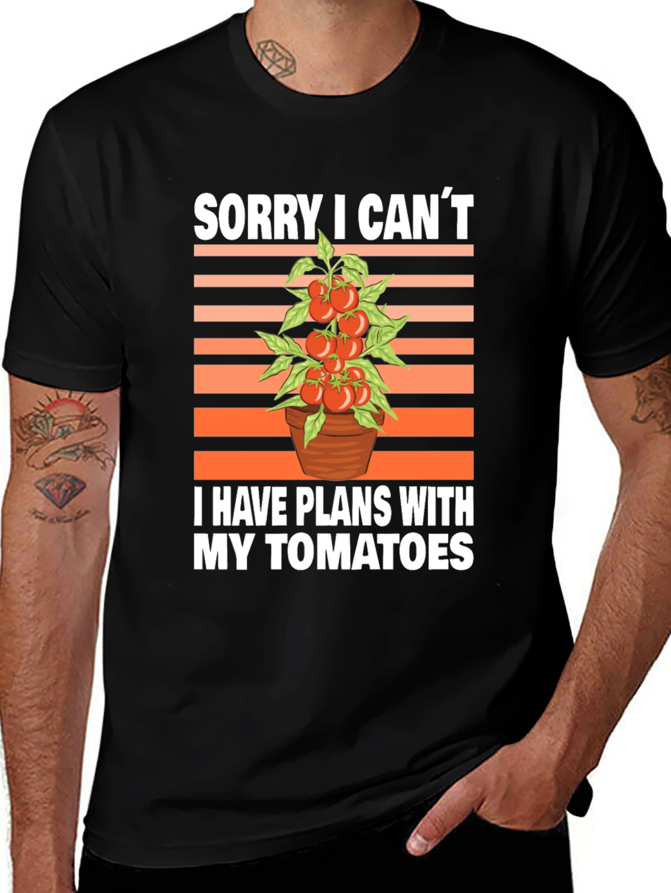 Tomato Plans Graphic T-Shirt - Gardening Humor Tee