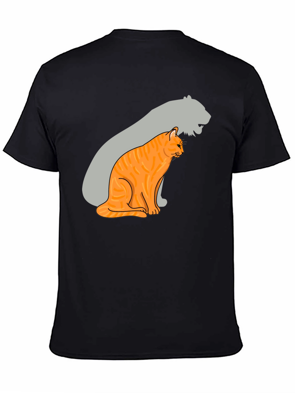 Cat and Tiger Shadow Graphic Tee