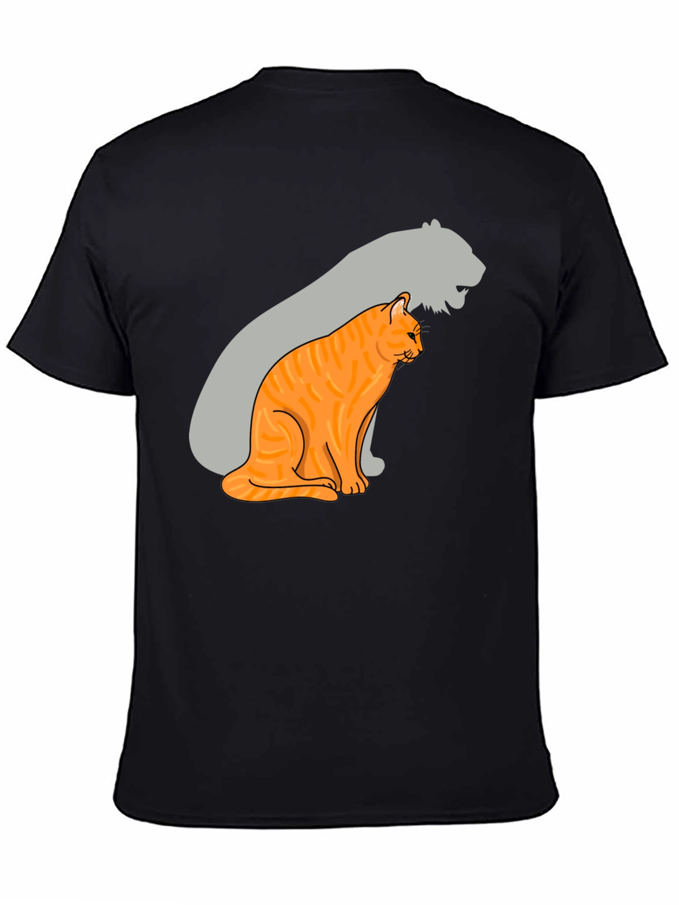 Cat and Tiger Shadow Graphic Tee