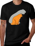 Cat and Tiger Shadow Graphic Tee