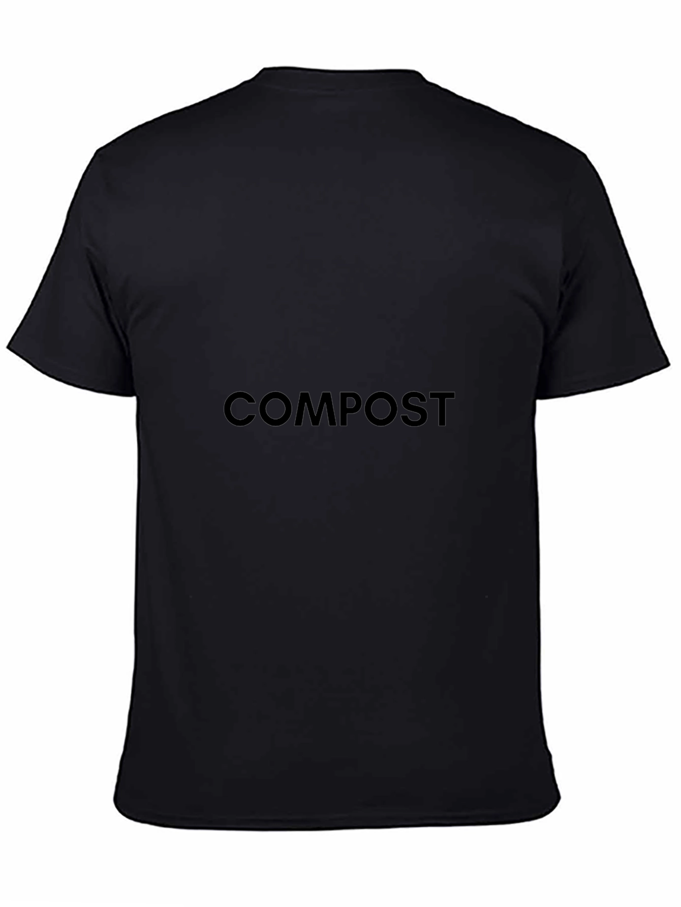 Compost Crew T-Shirt - Black Classic Fit