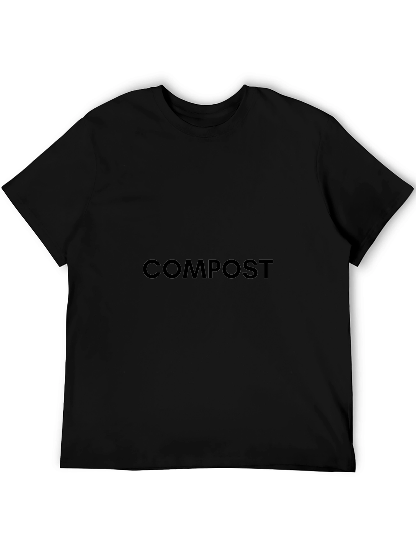 Compost Crew T-Shirt - Black Classic Fit