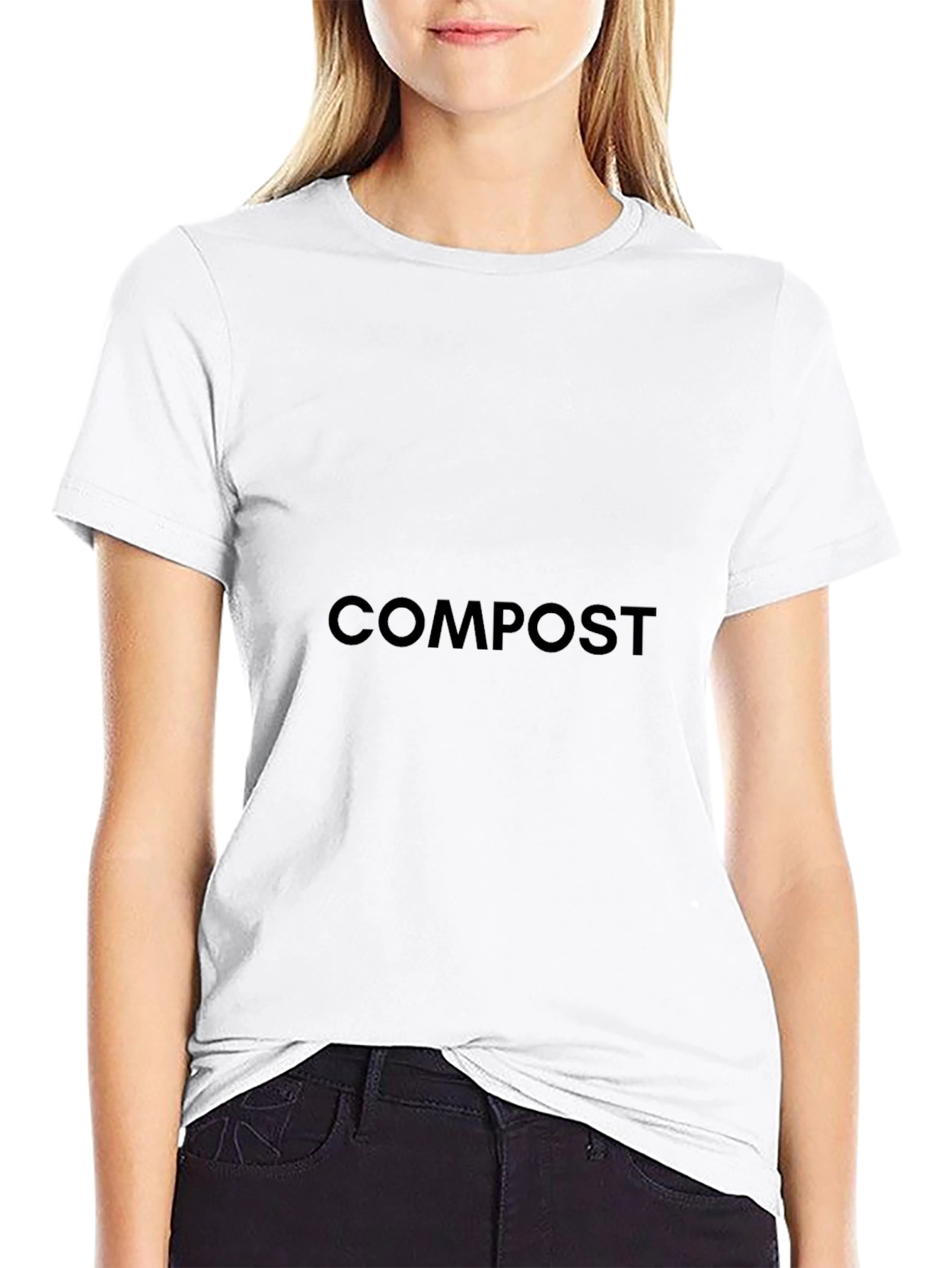 Compost Crew T-Shirt - Black Classic Fit