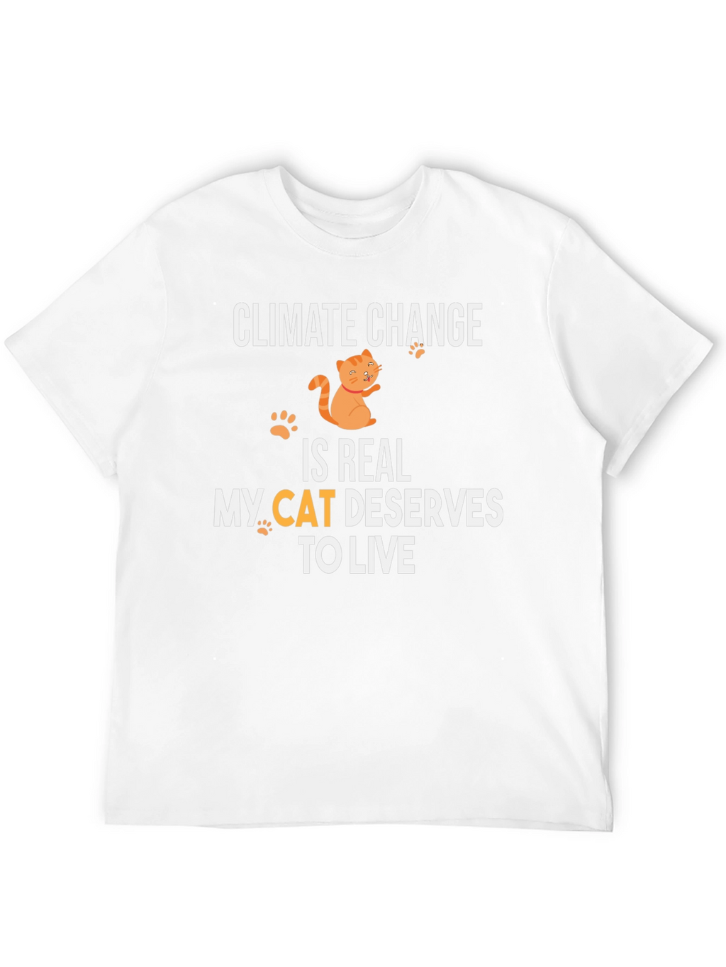 Climate Change Cat T-Shirt