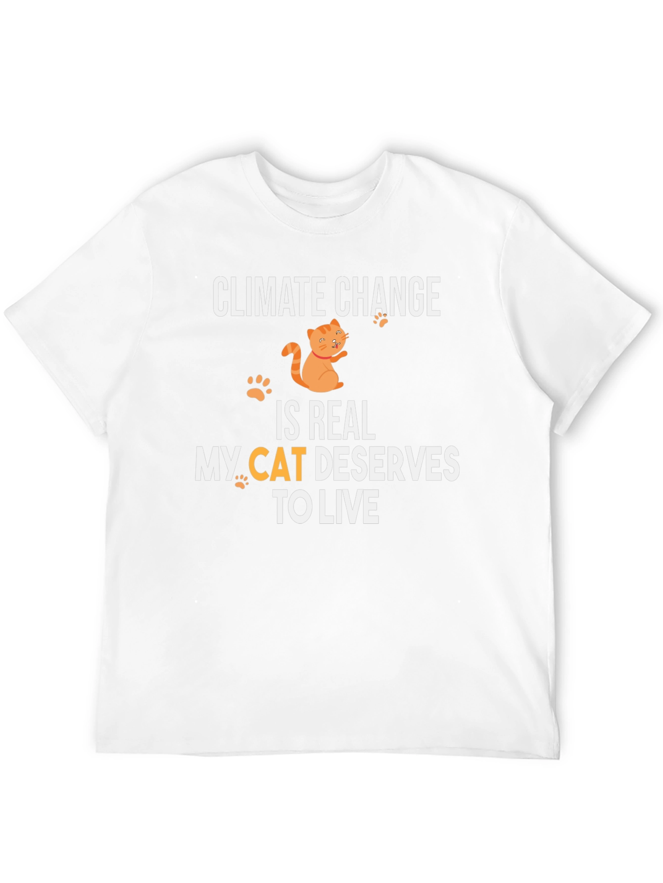 Climate Change Cat T-Shirt