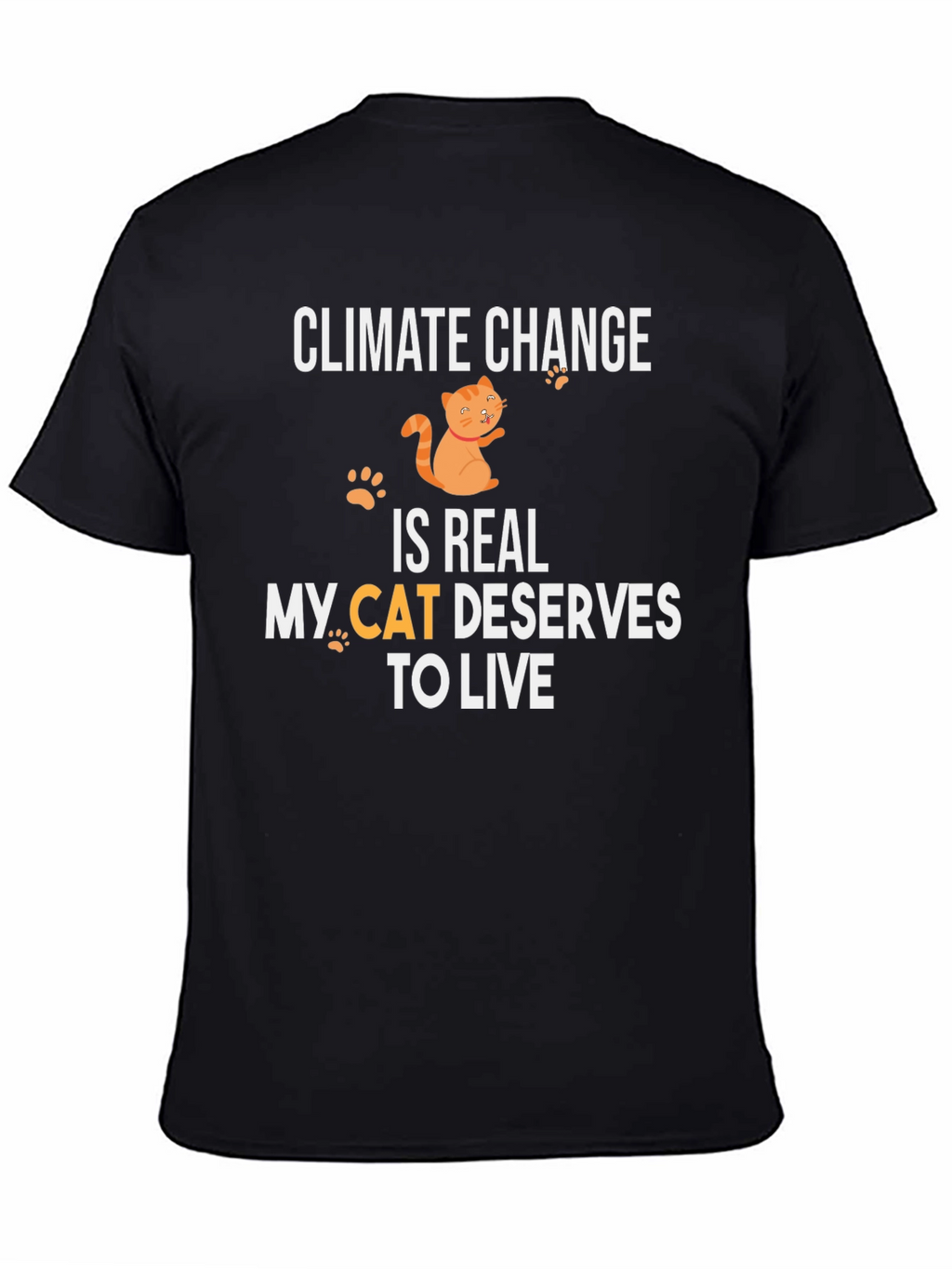 Climate Change Cat T-Shirt