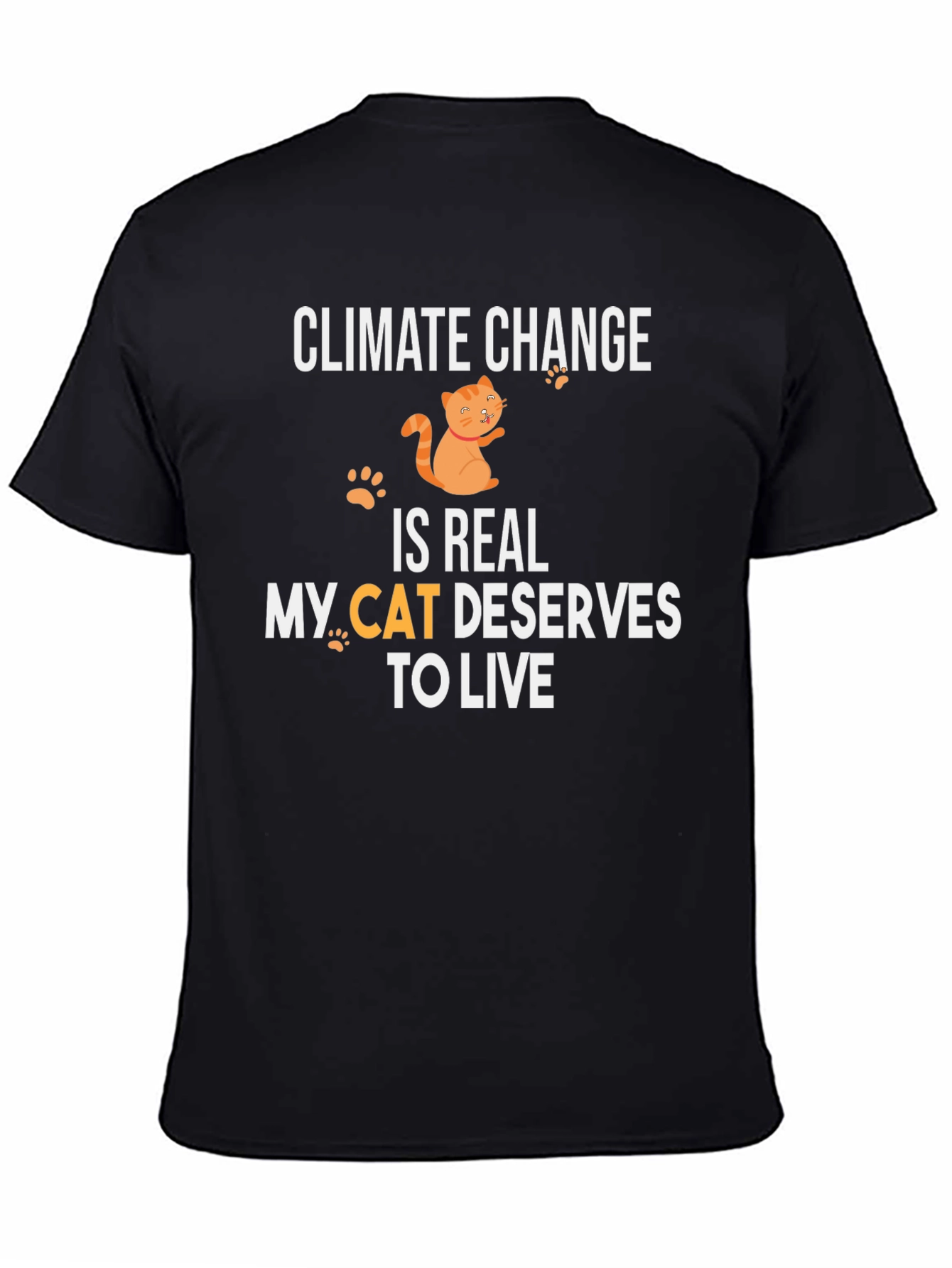 Climate Change Cat T-Shirt