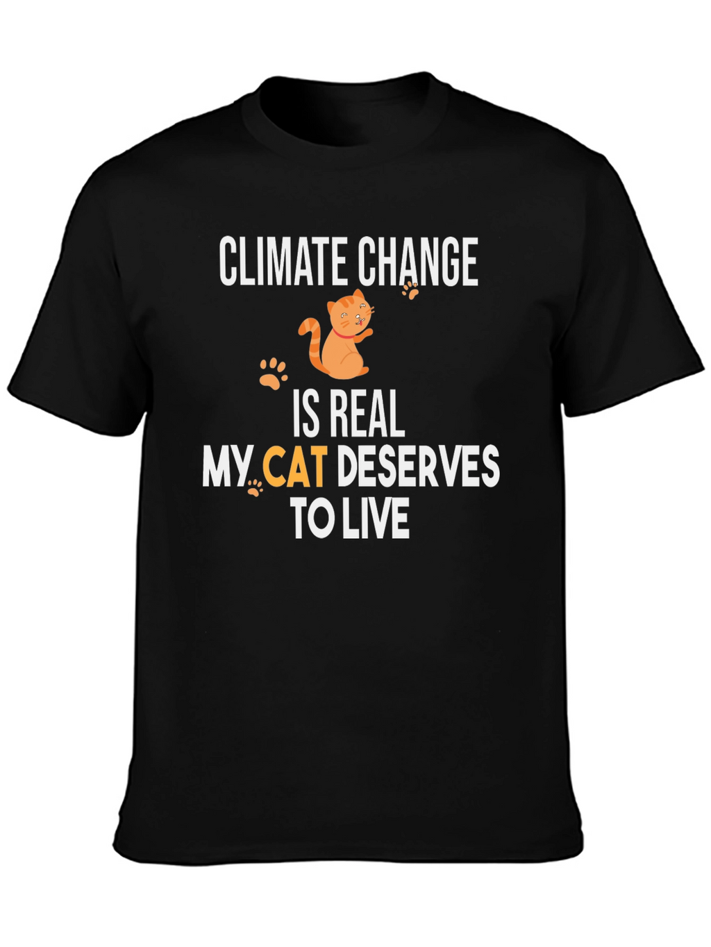 Climate Change Cat T-Shirt