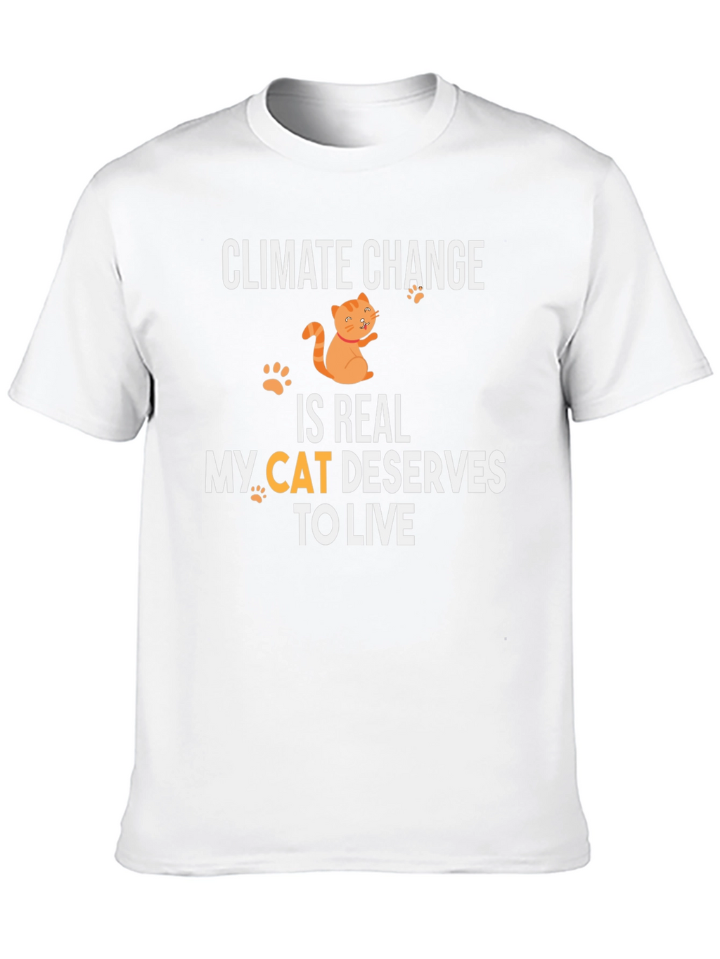 Climate Change Cat T-Shirt