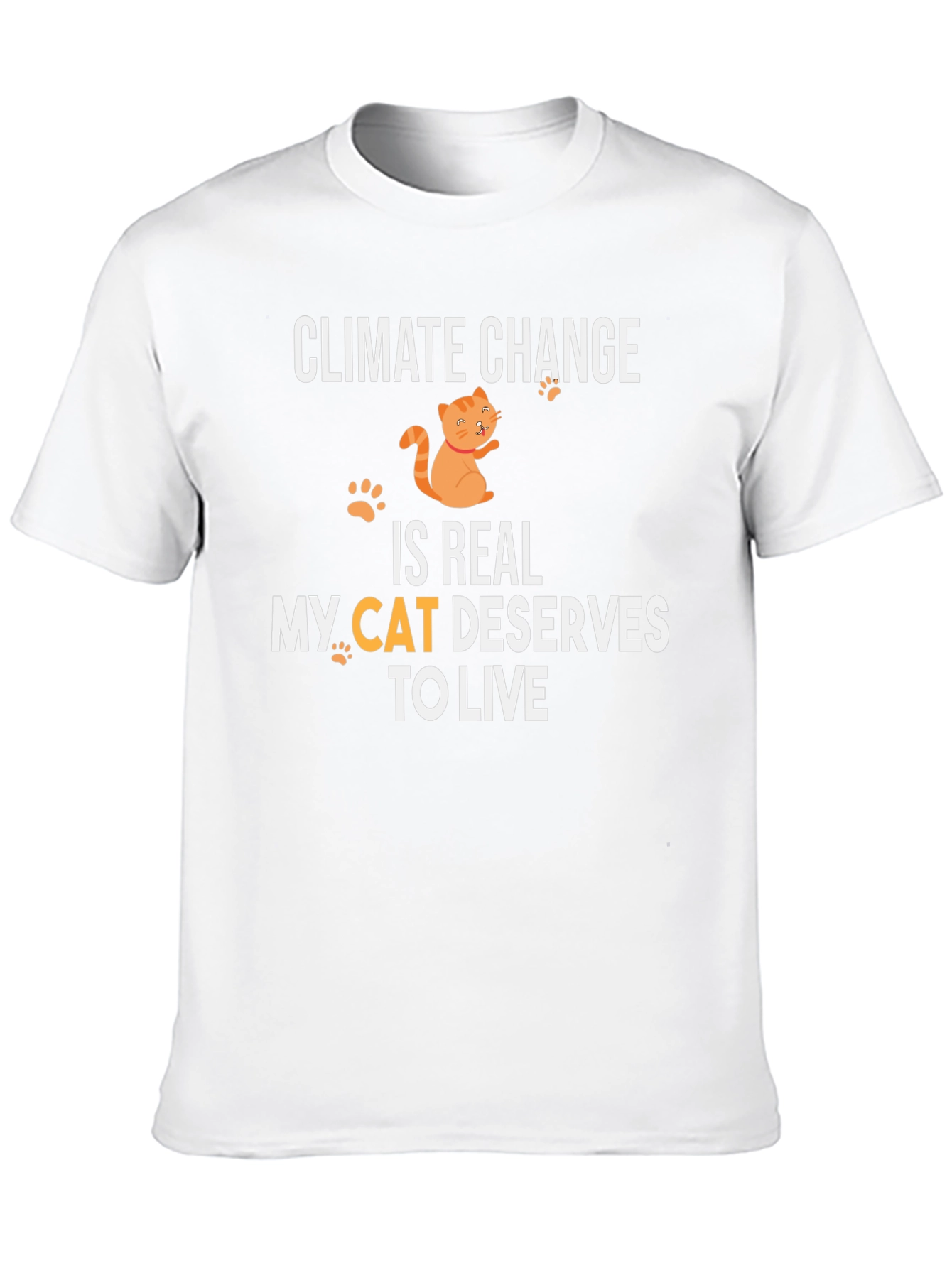 Climate Change Cat T-Shirt