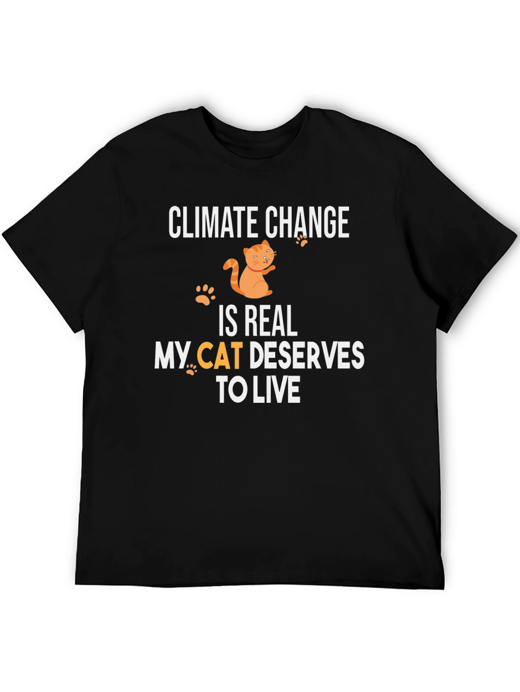 Climate Change Cat T-Shirt