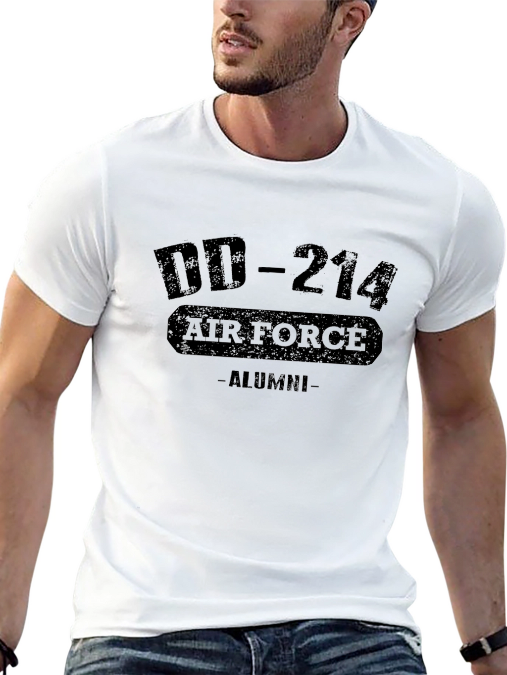 Air Force Alumni T-Shirt DD-214 Black Tee