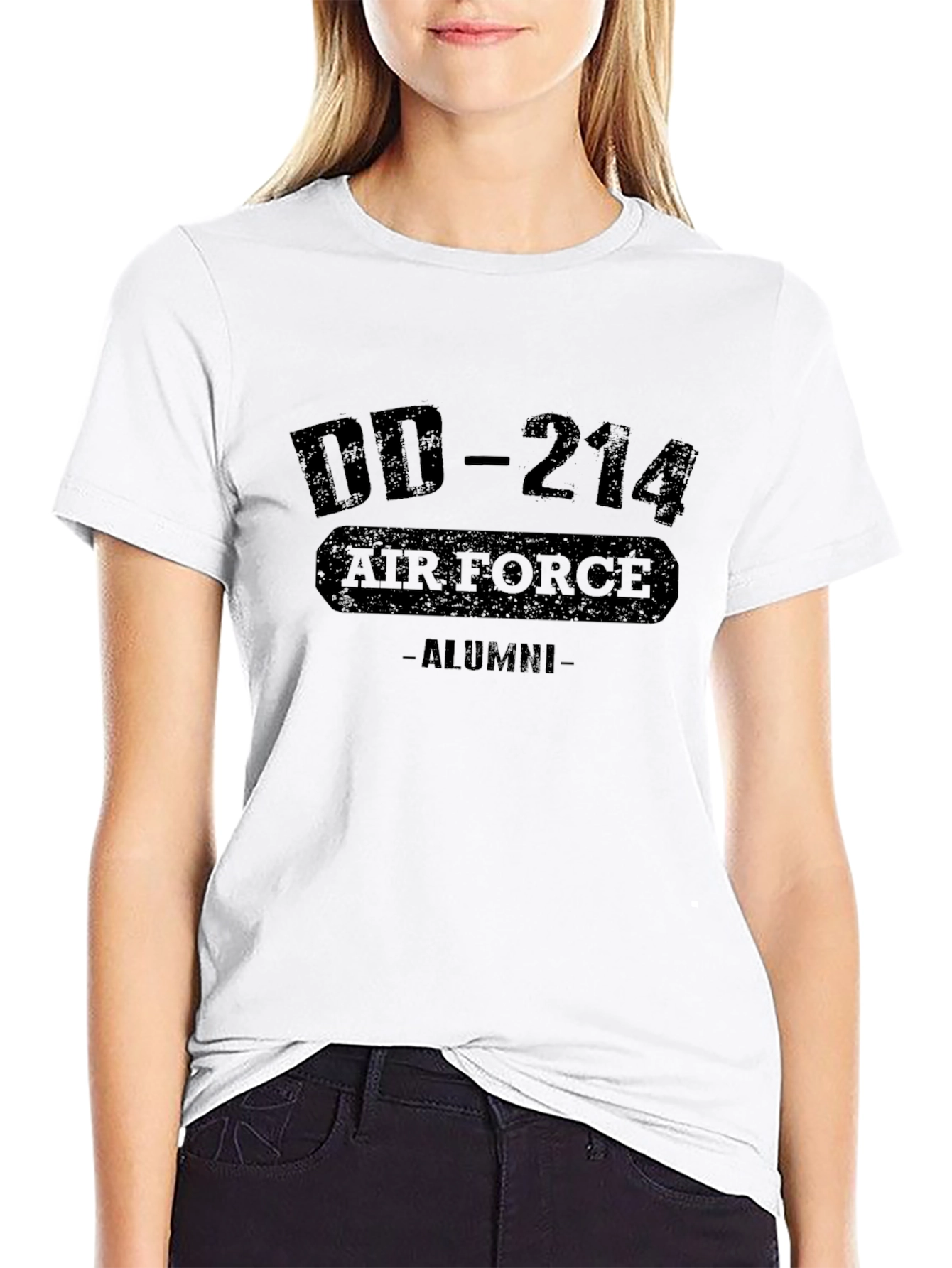 Air Force Alumni T-Shirt DD-214 Black Tee