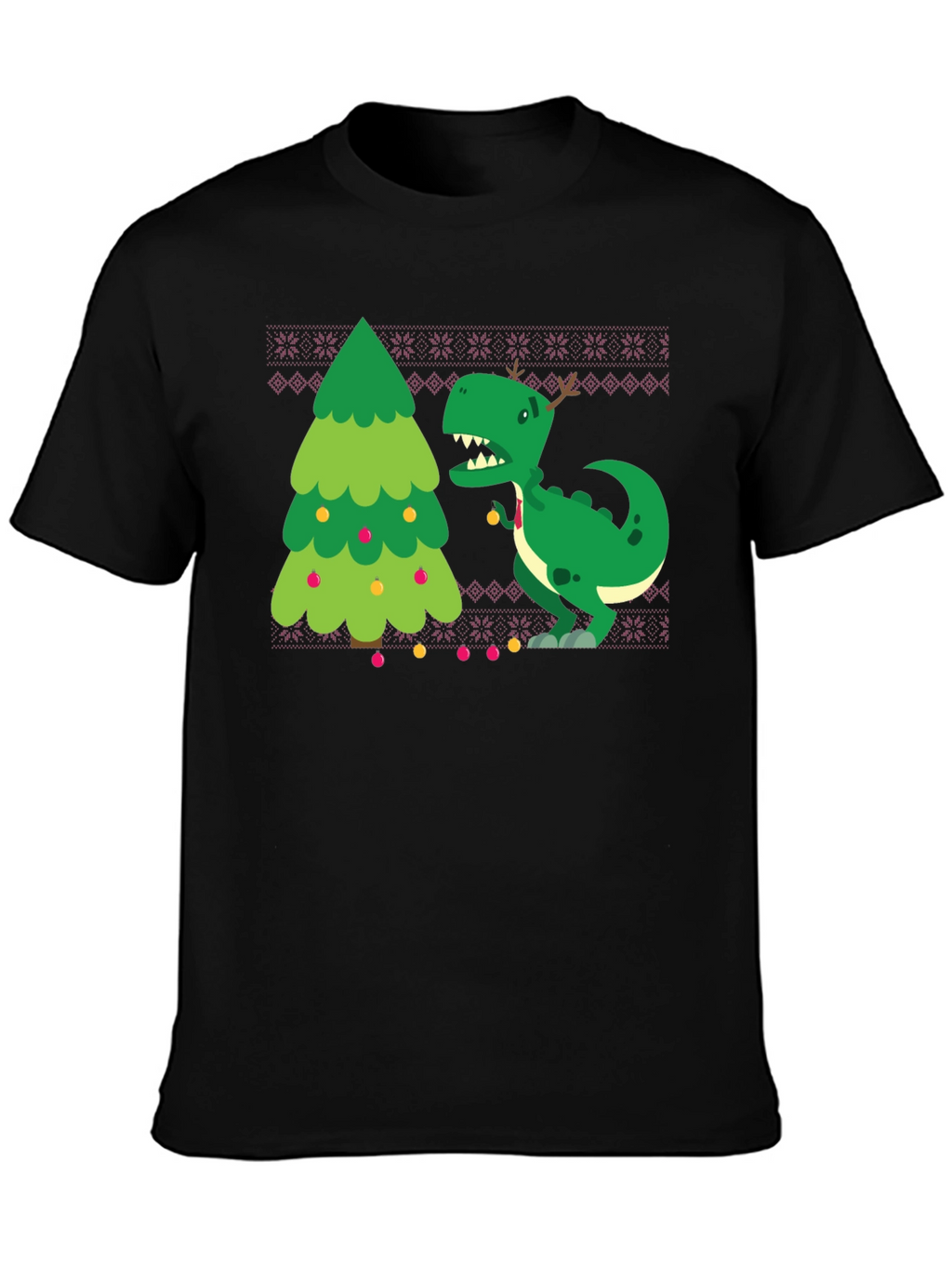 Festive Dinosaur Christmas T-Shirt