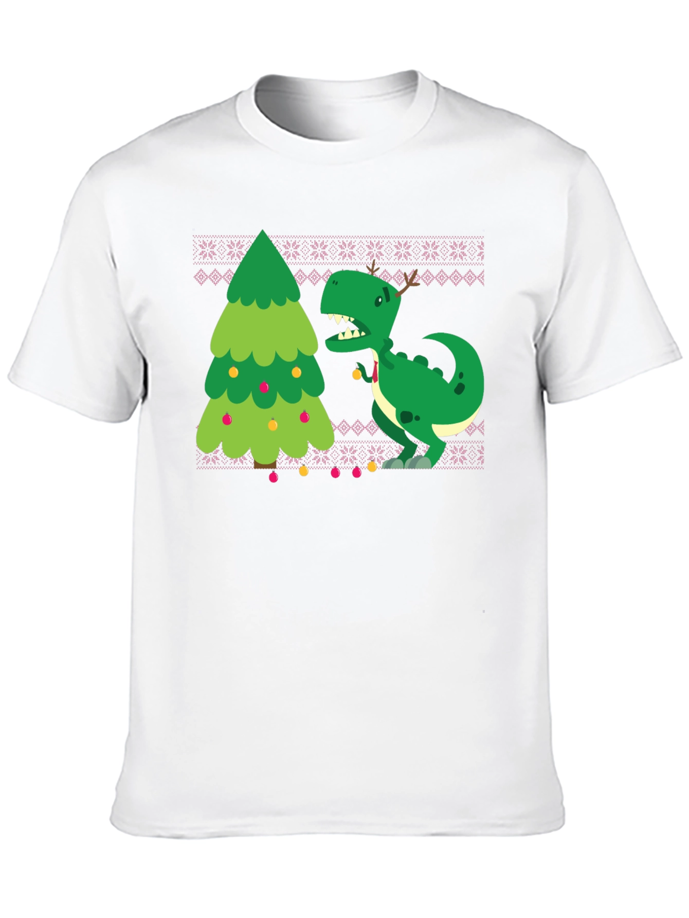 Festive Dinosaur Christmas T-Shirt