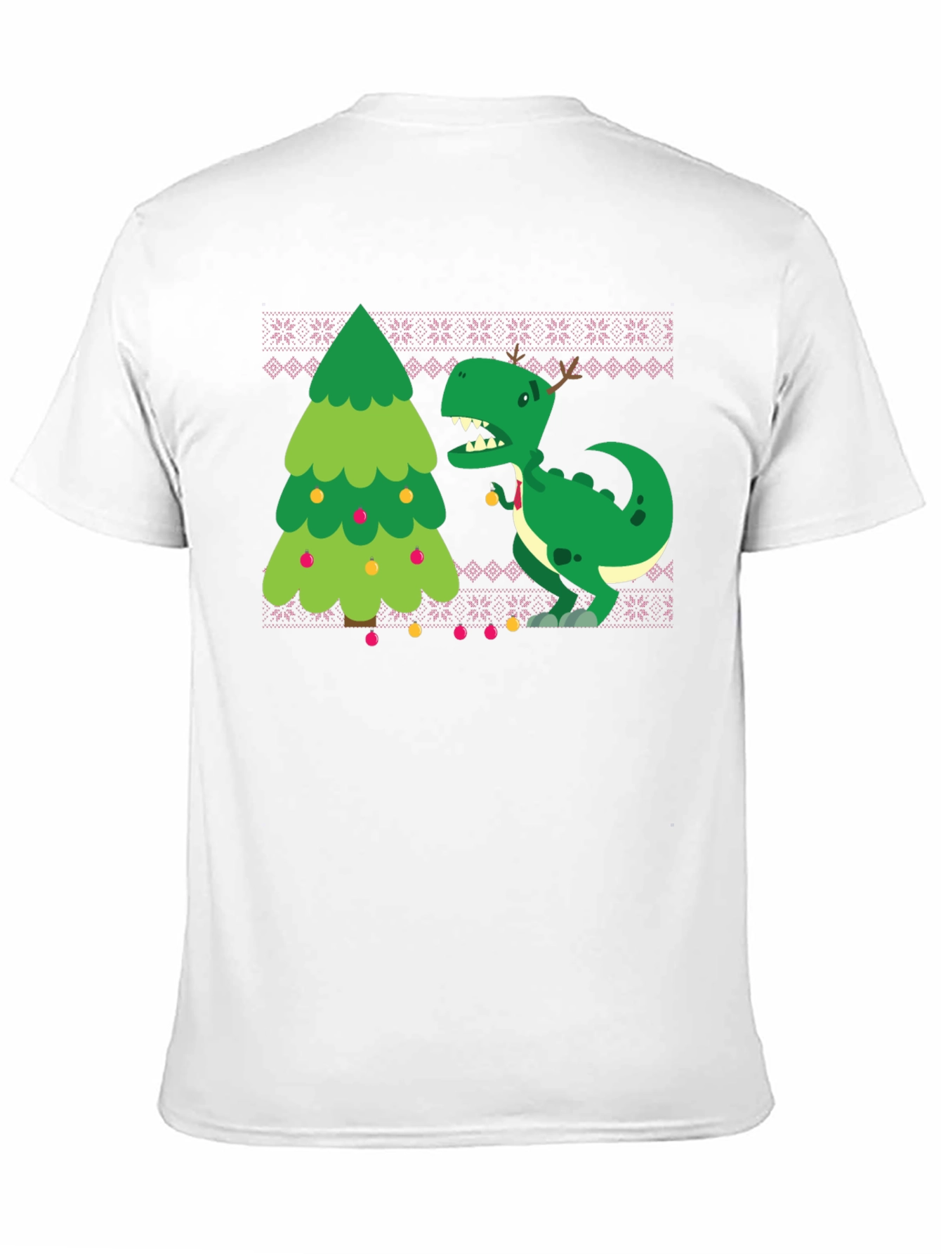 Festive Dinosaur Christmas T-Shirt