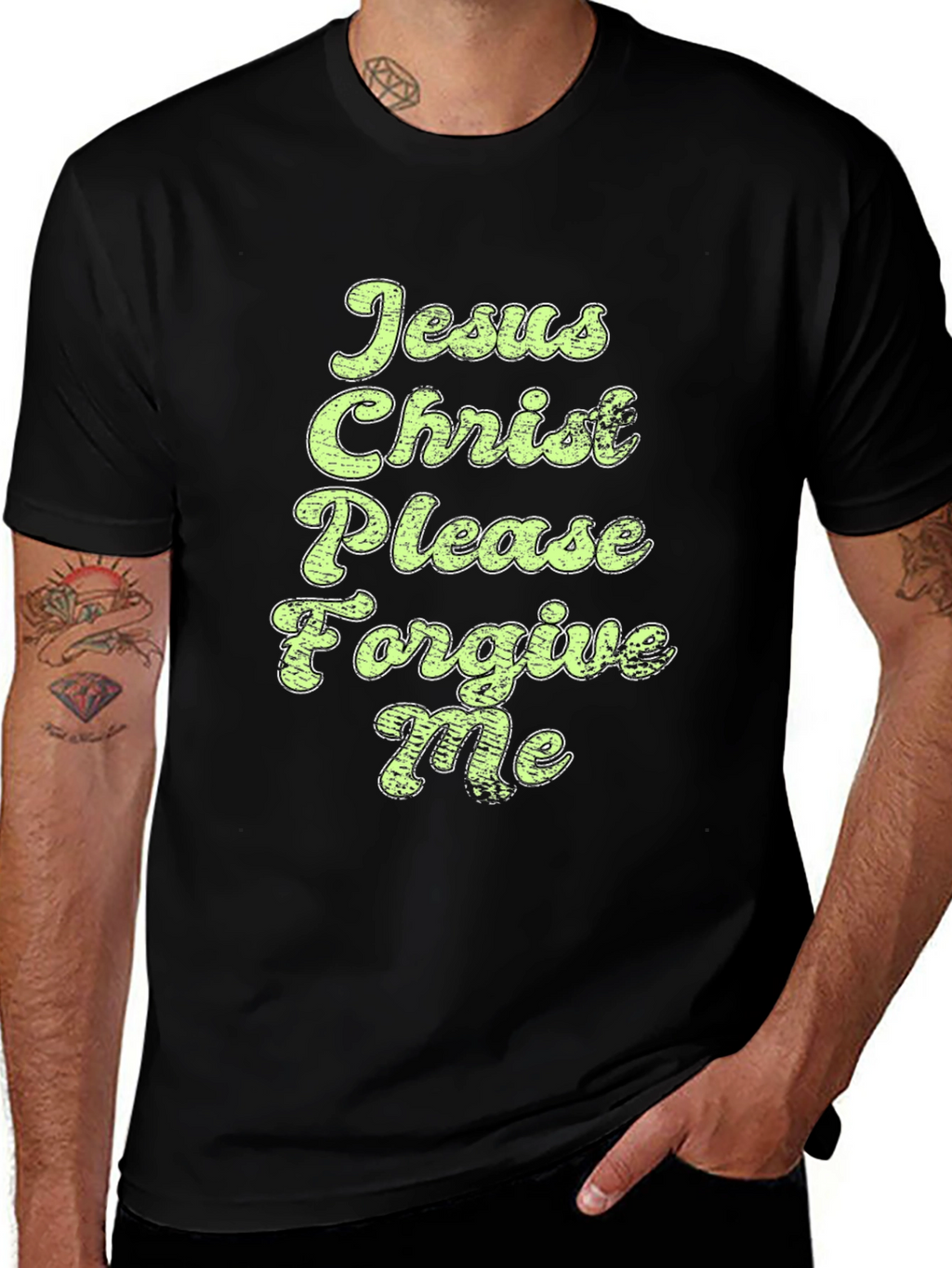Jesus Christ Please Forgive Me Graphic Tee