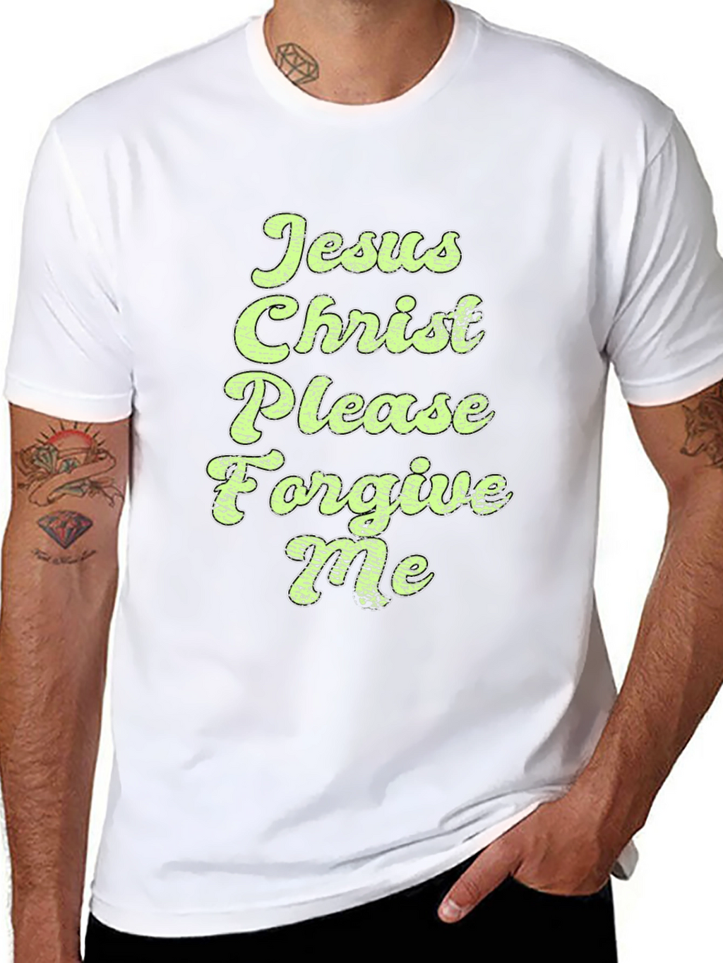 Jesus Christ Please Forgive Me Graphic Tee