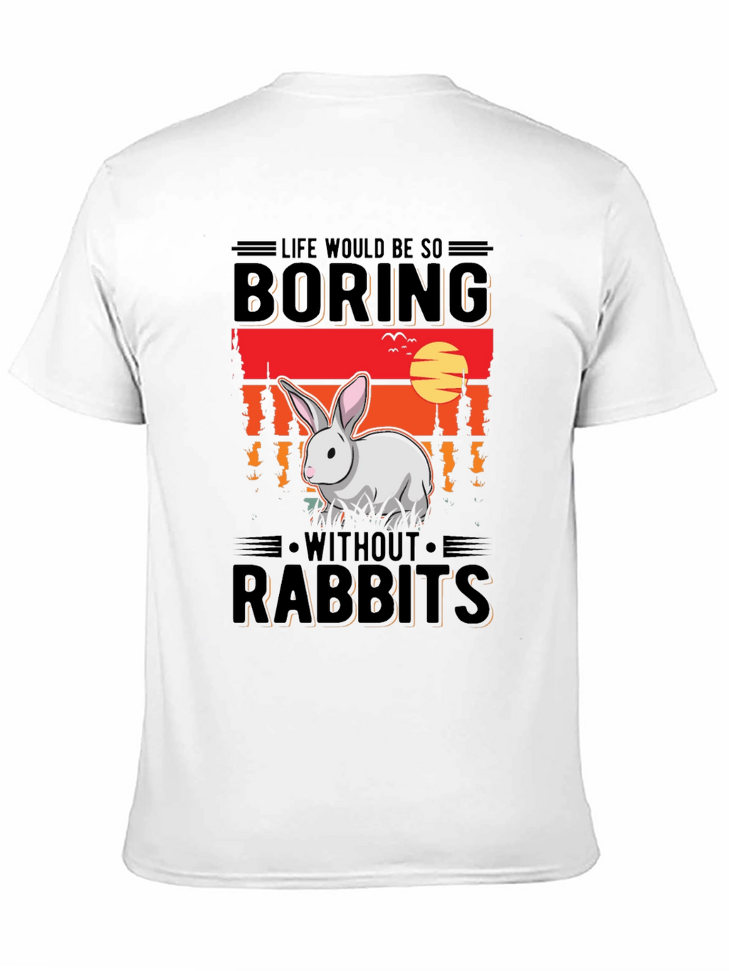 Boring Without Rabbits Graphic Tee