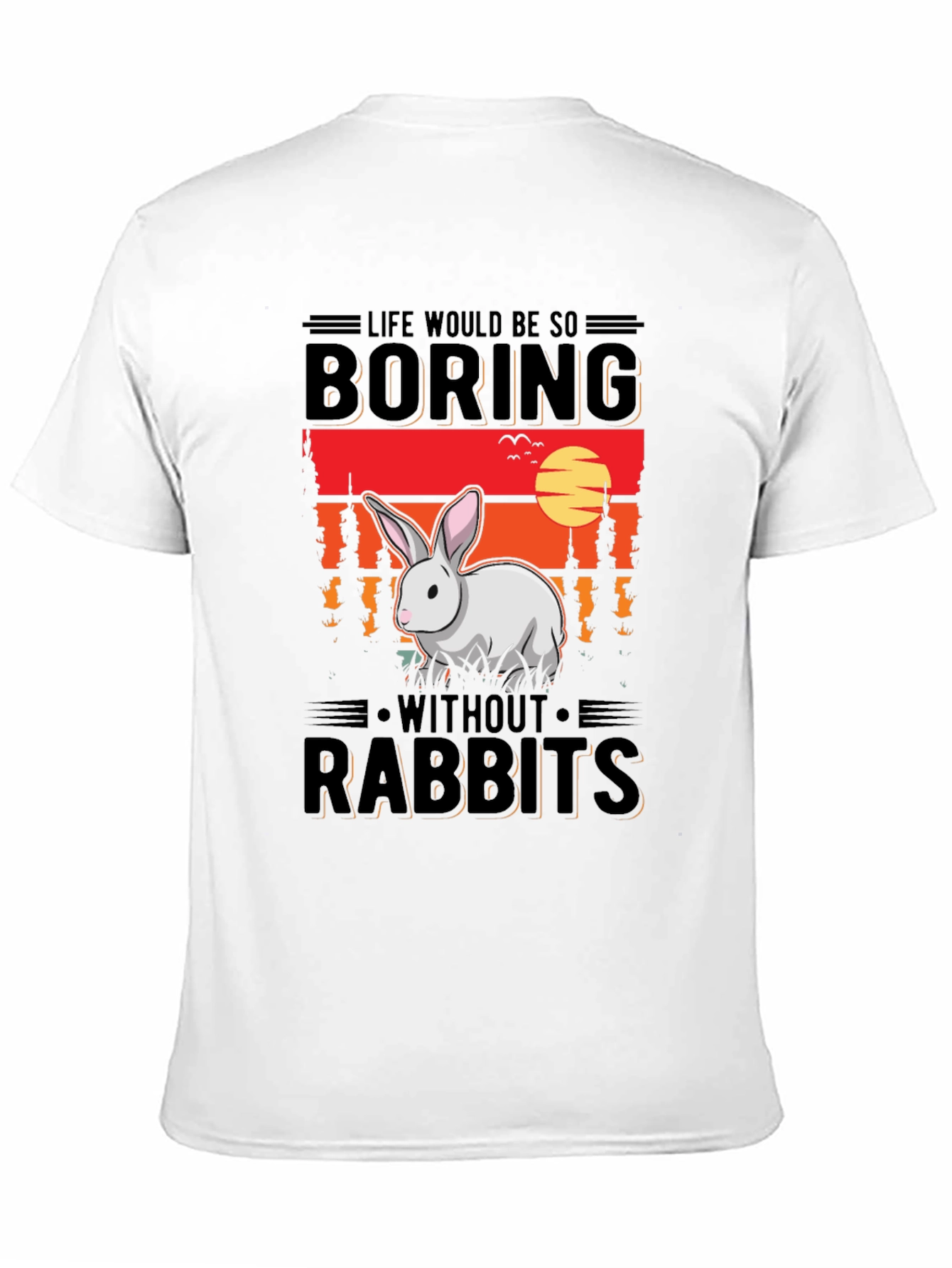 Boring Without Rabbits Graphic Tee