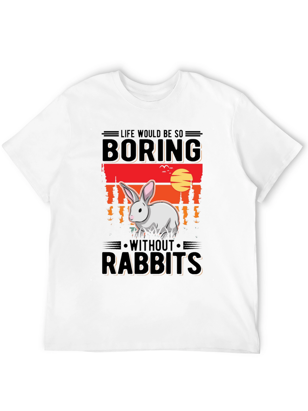 Boring Without Rabbits Graphic Tee