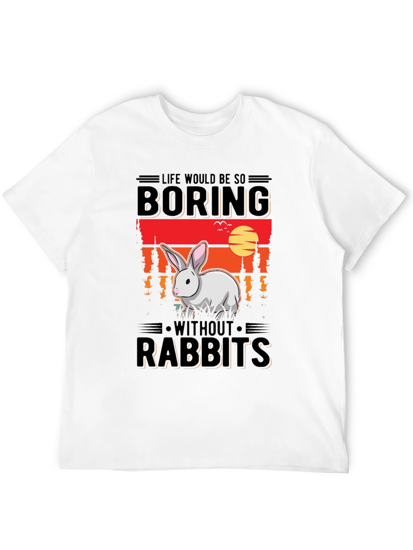 Boring Without Rabbits Graphic Tee