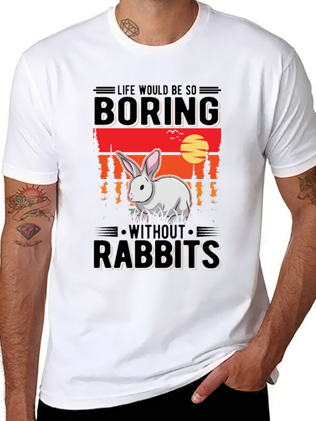 Boring Without Rabbits Graphic Tee