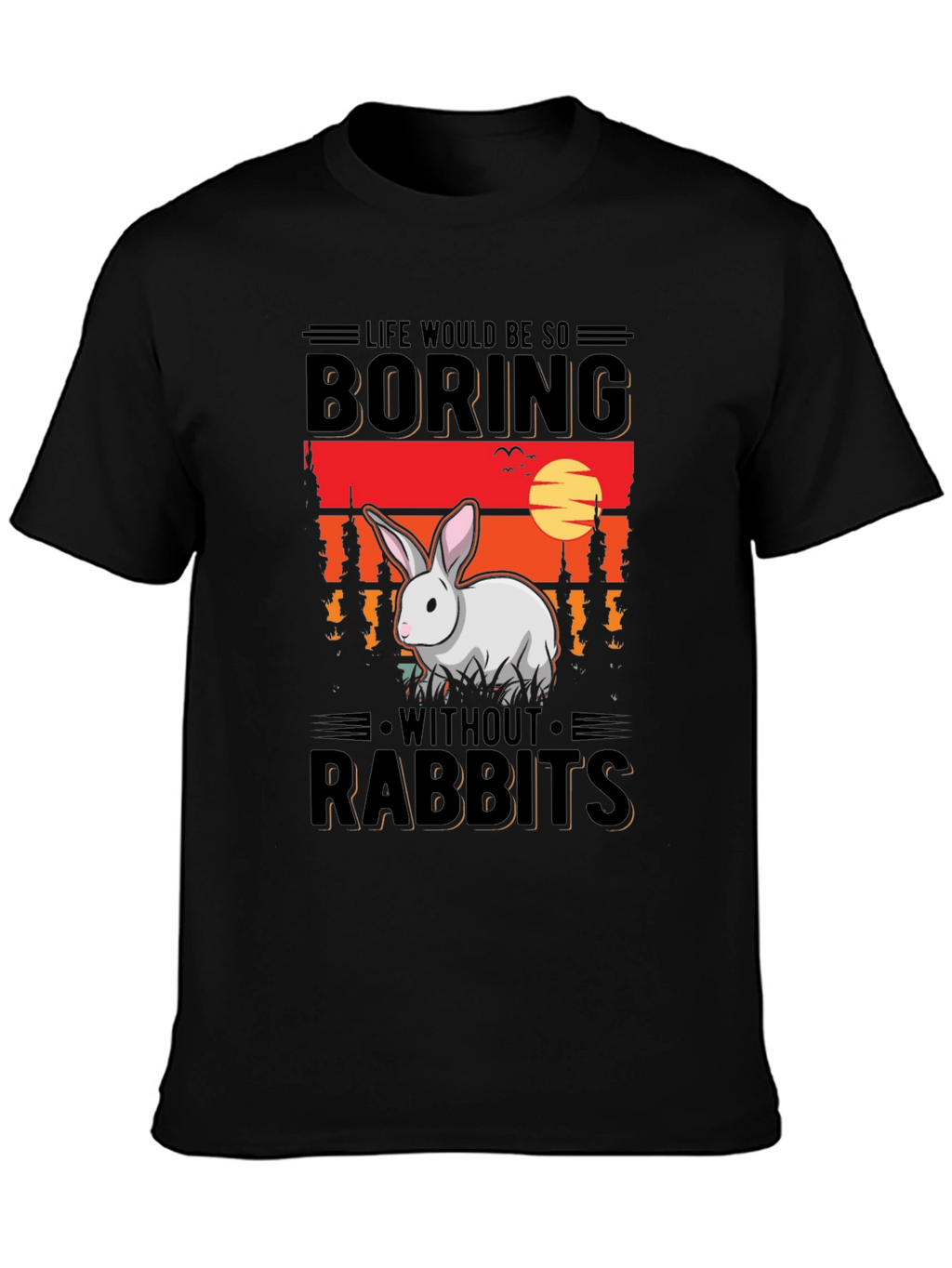 Boring Without Rabbits Graphic Tee