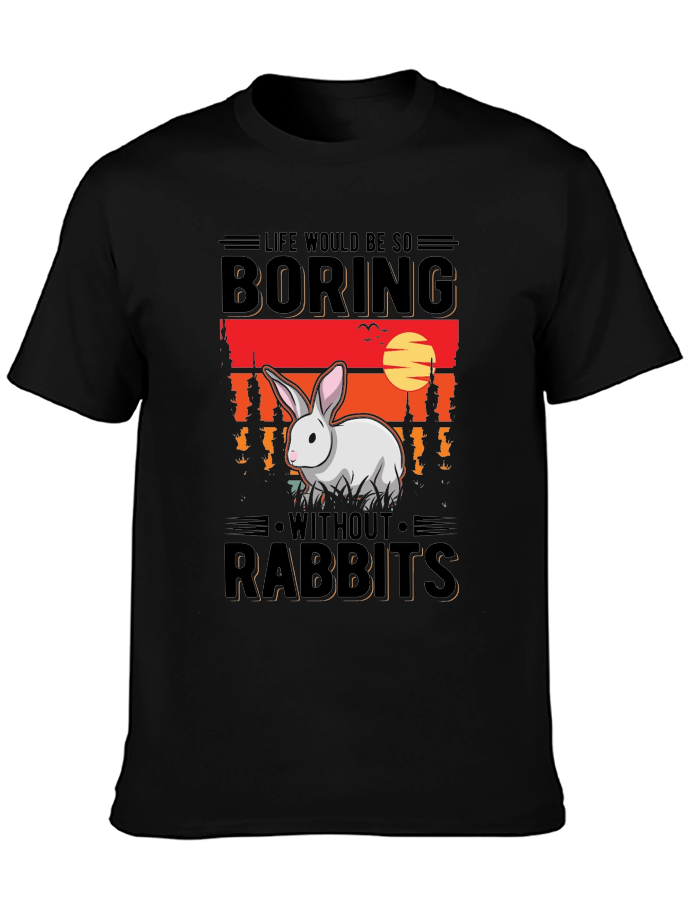 Boring Without Rabbits Graphic Tee