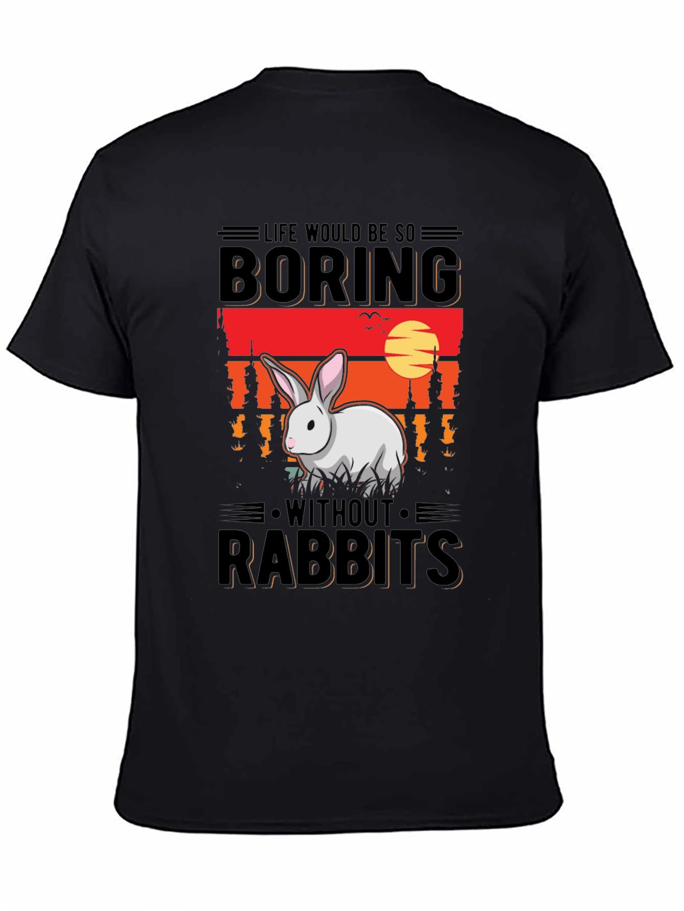 Boring Without Rabbits Graphic Tee