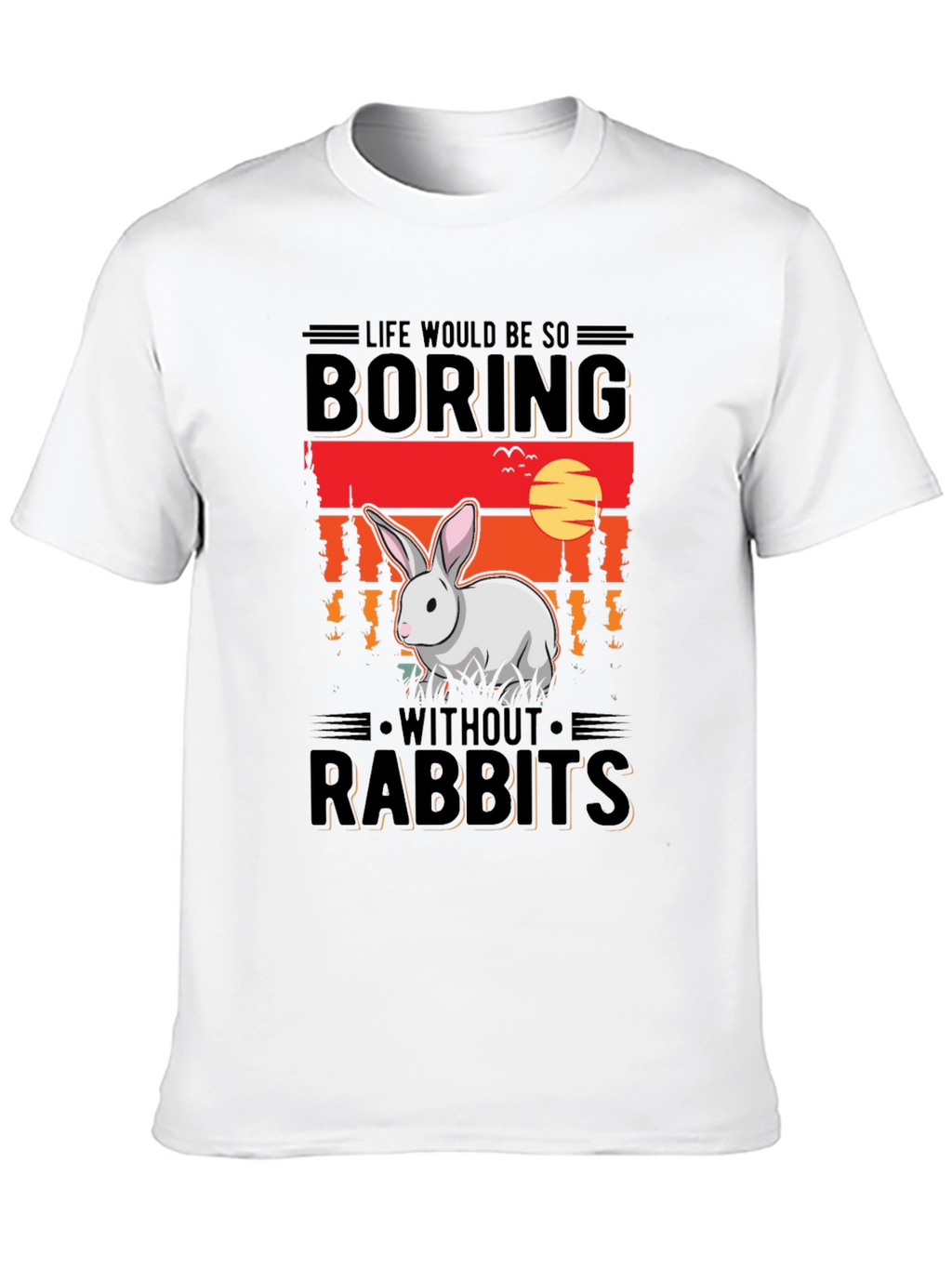 Boring Without Rabbits Graphic Tee