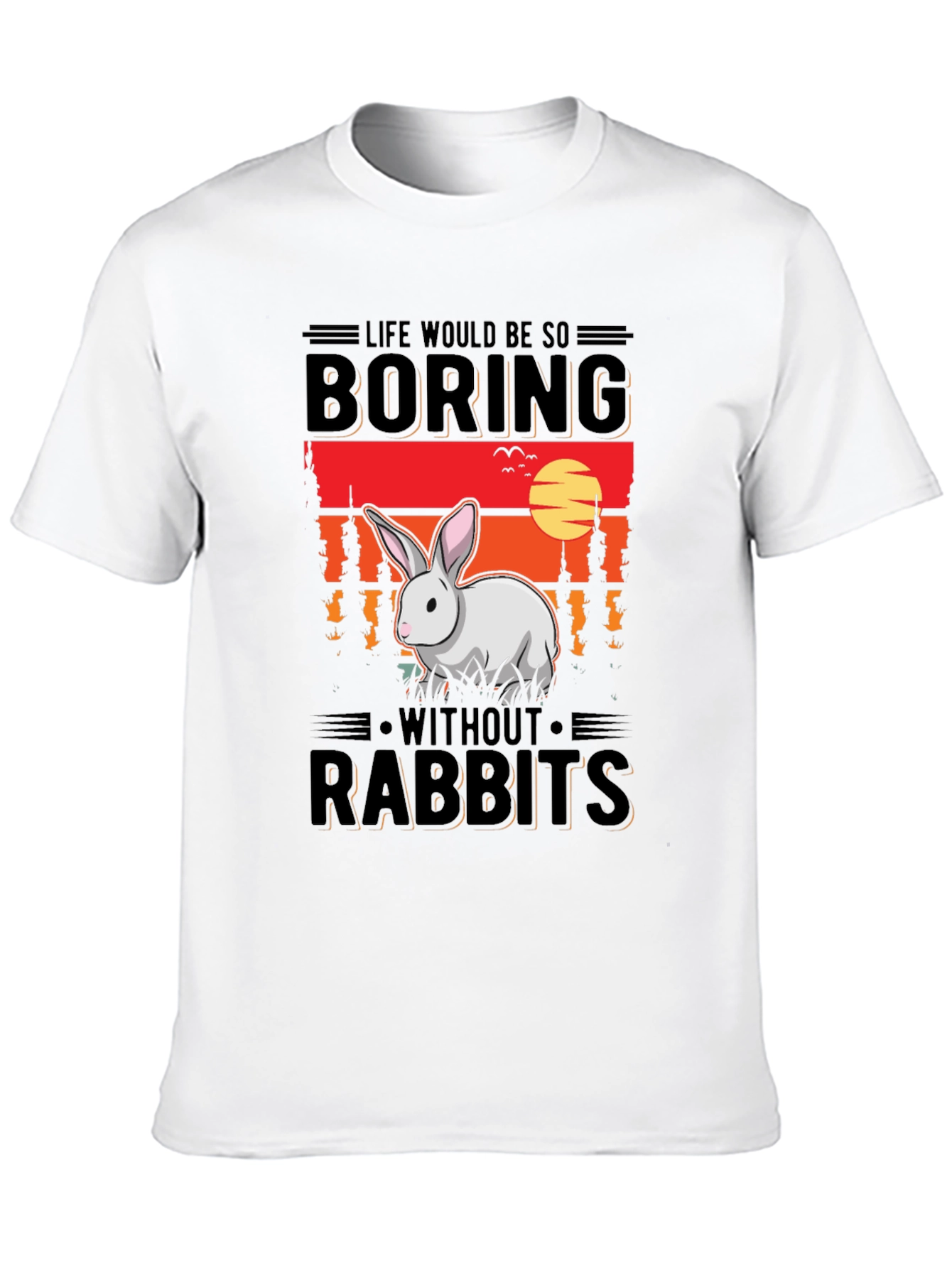 Boring Without Rabbits Graphic Tee