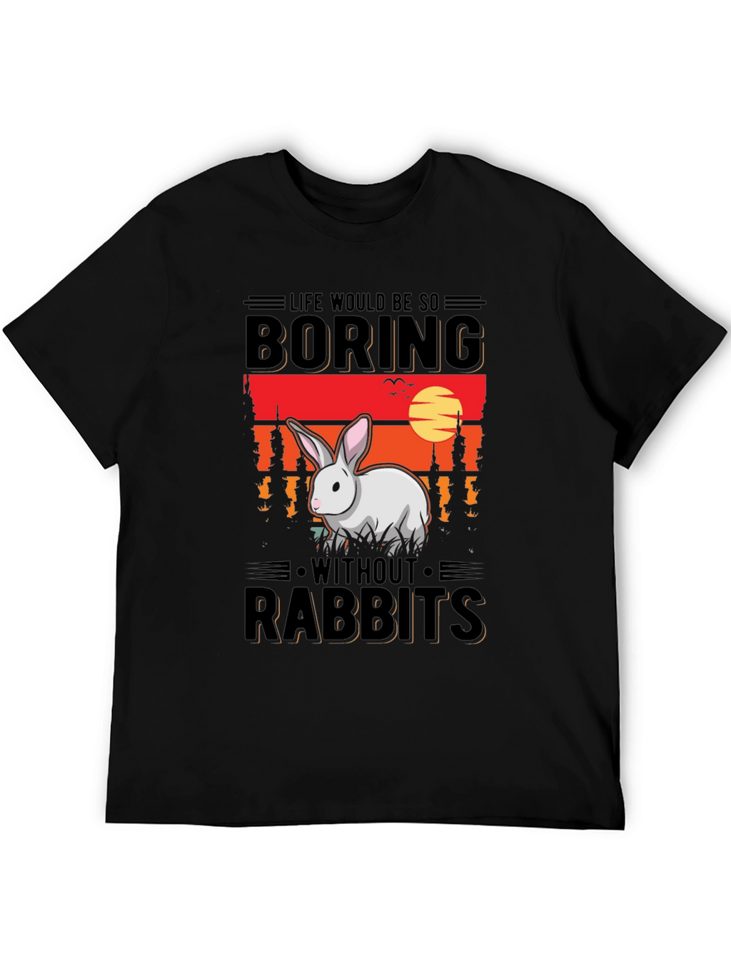 Boring Without Rabbits Graphic Tee