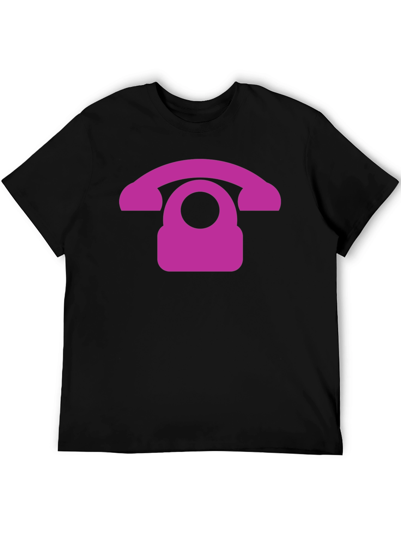 Retro Purple Phone Graphic T-Shirt