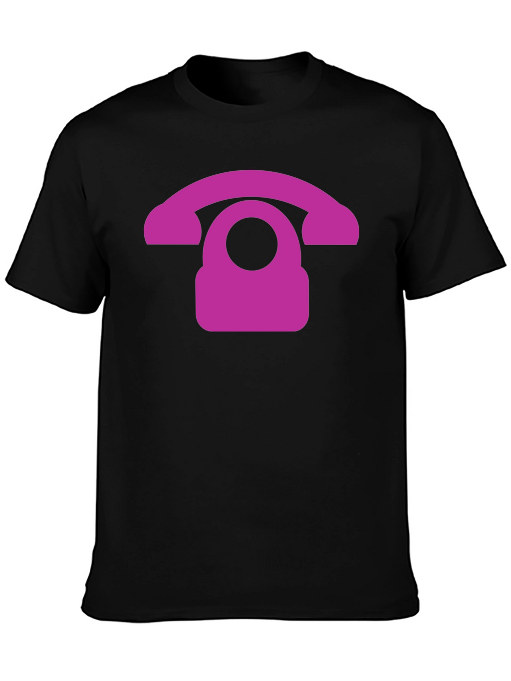 Retro Purple Phone Graphic T-Shirt
