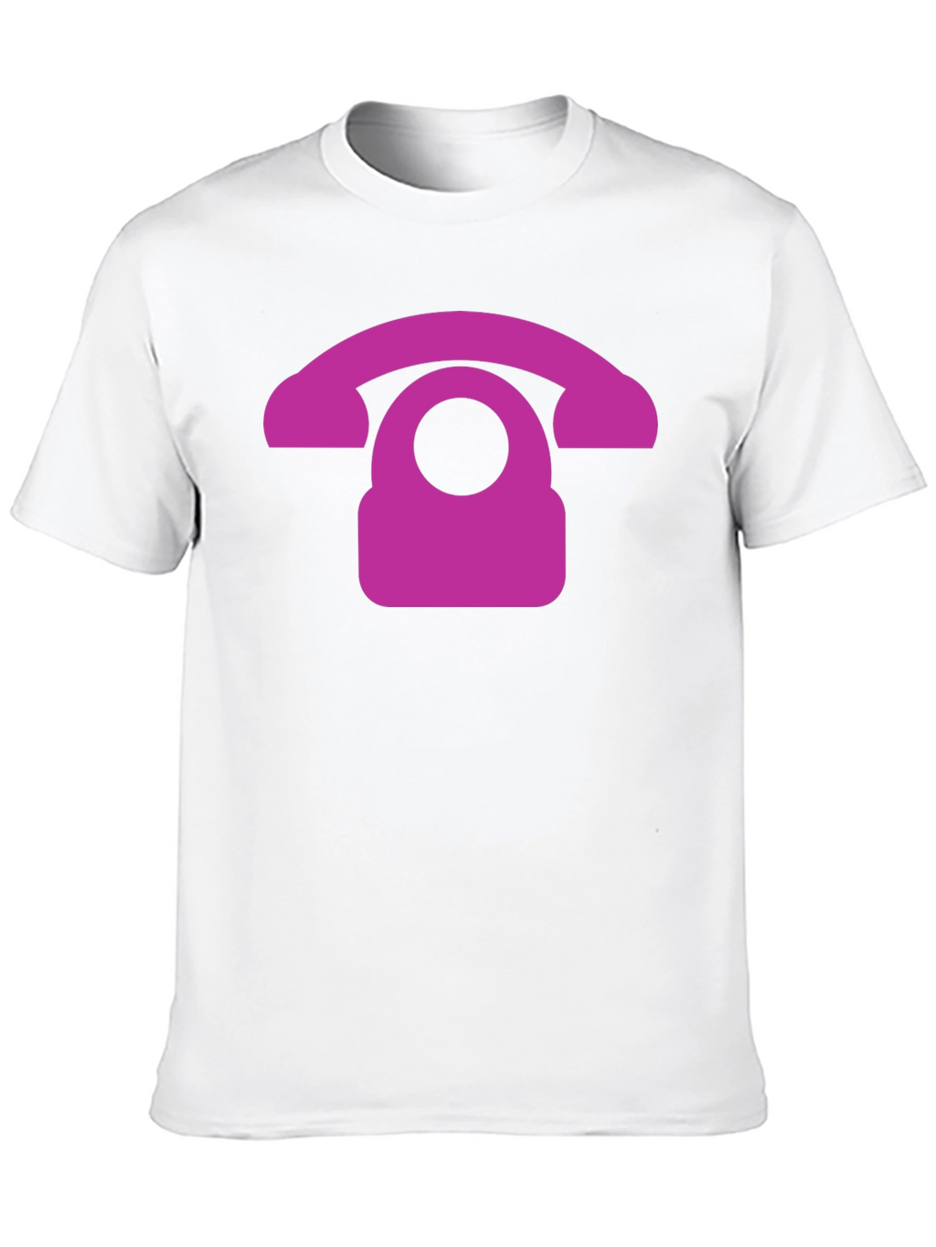 Retro Purple Phone Graphic T-Shirt