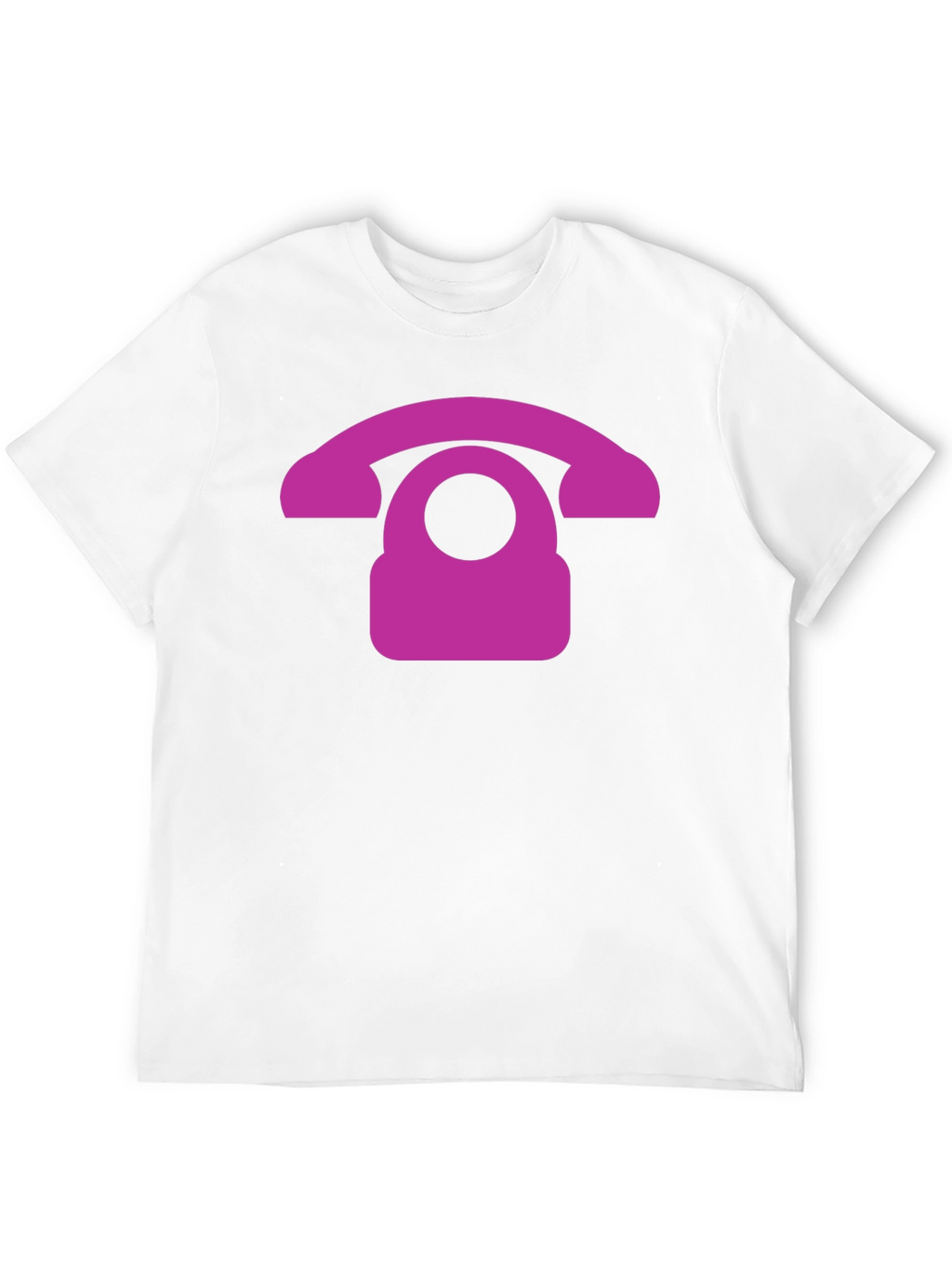 Retro Purple Phone Graphic T-Shirt
