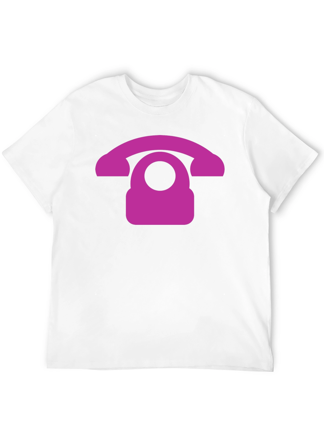 Retro Purple Phone Graphic T-Shirt