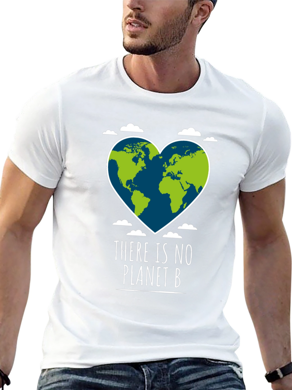 Planet B T-Shirt: Earth Heart Design