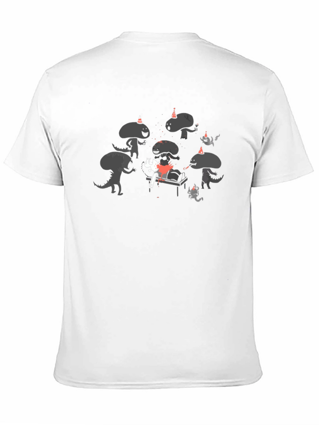 Alien Birthday Party Black T-Shirt