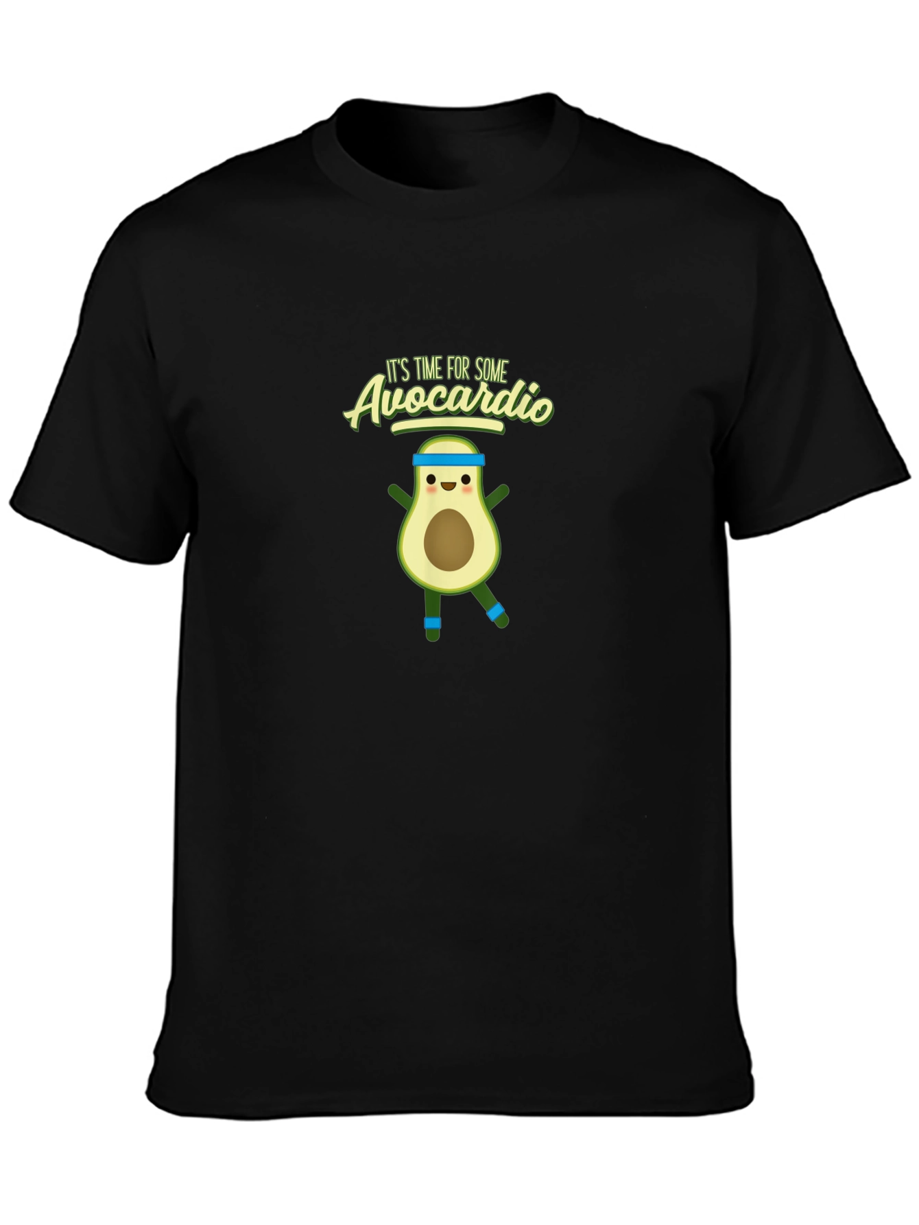 Avocardio Graphic T-Shirt - Fitness Avocado Pun Tee