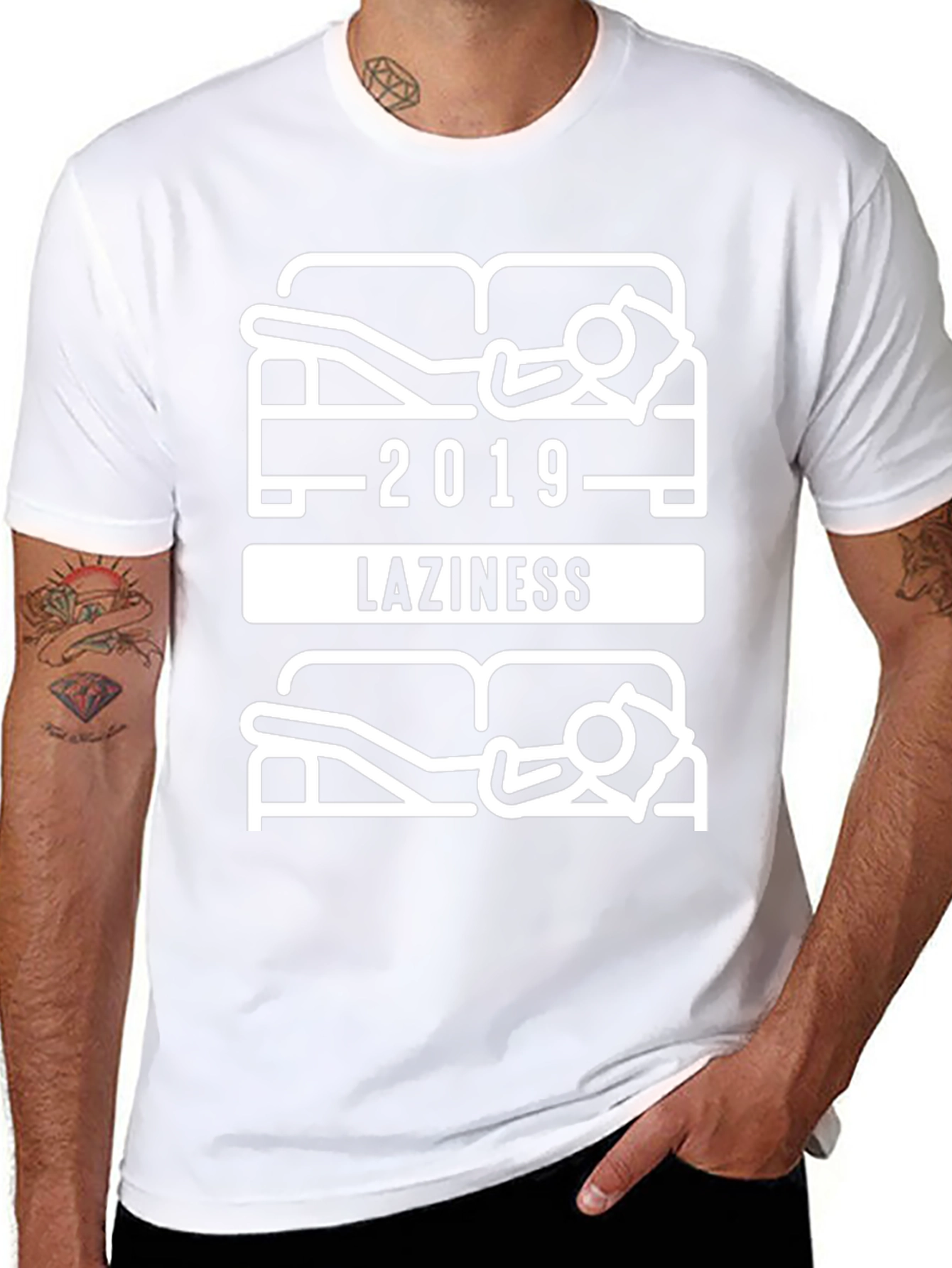 Funny 2019 Laziness Couch Potato T-Shirt
