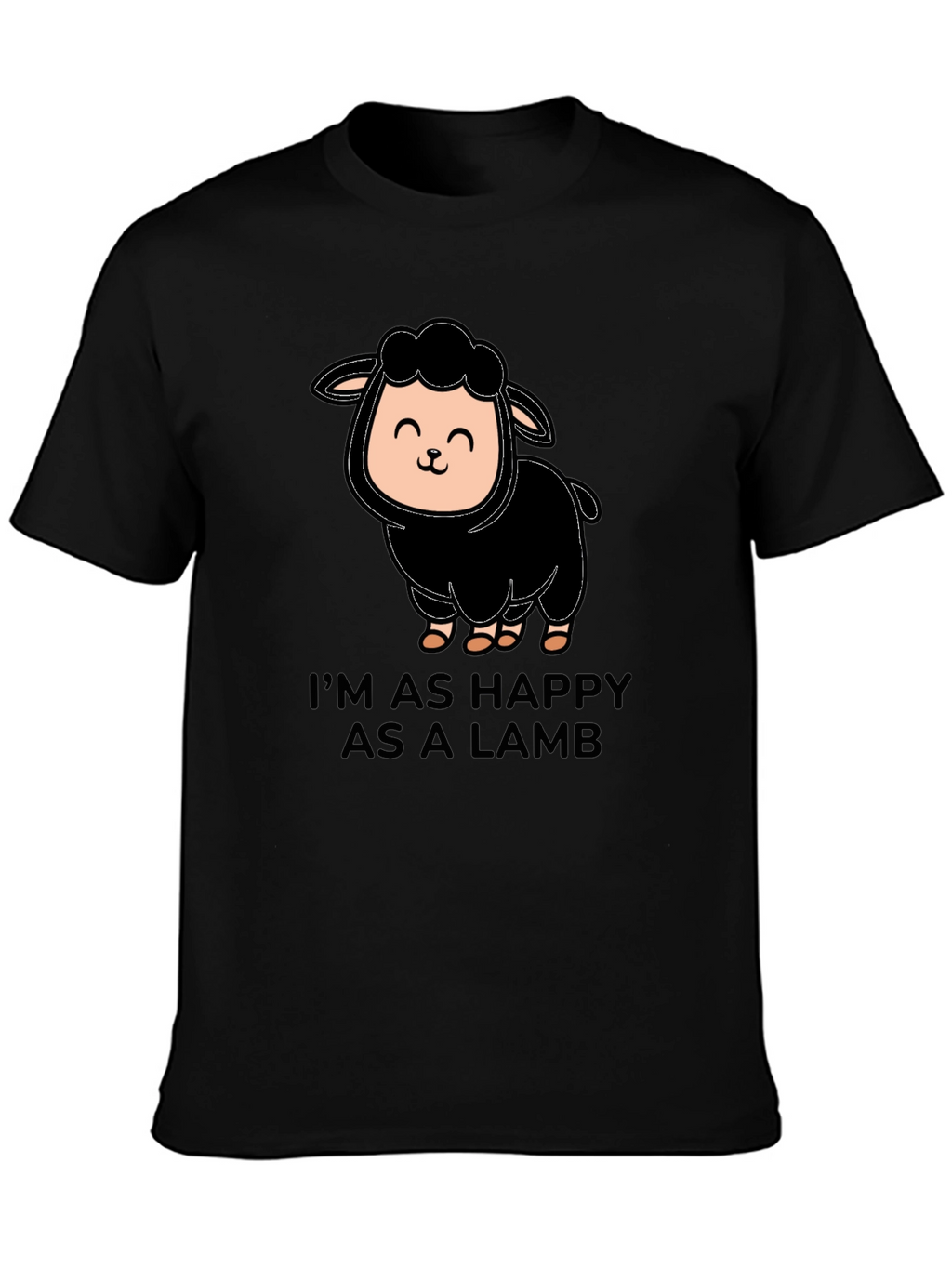Happy Lamb T-Shirt - Cute Graphic Tee