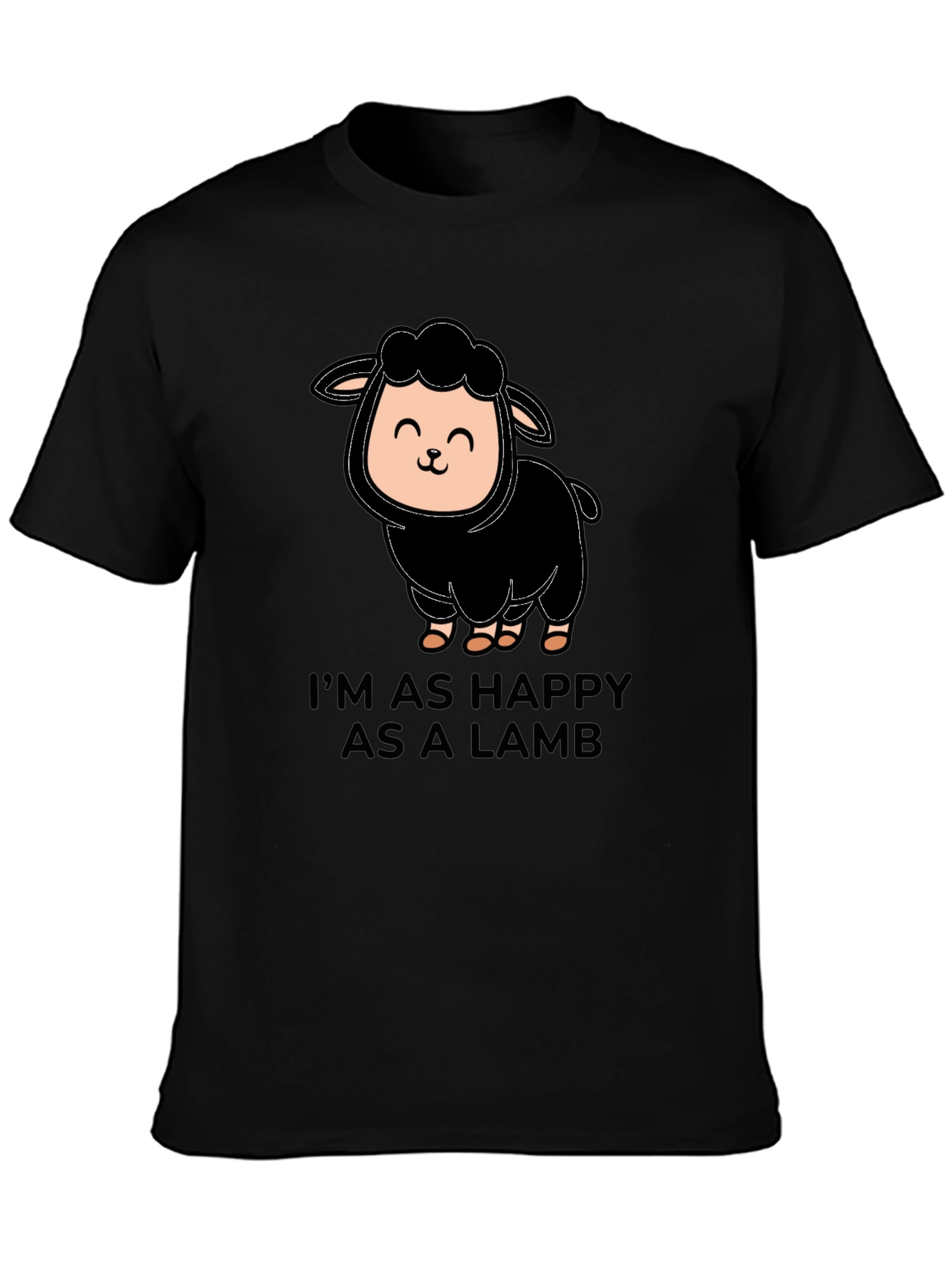 Happy Lamb T-Shirt - Cute Graphic Tee