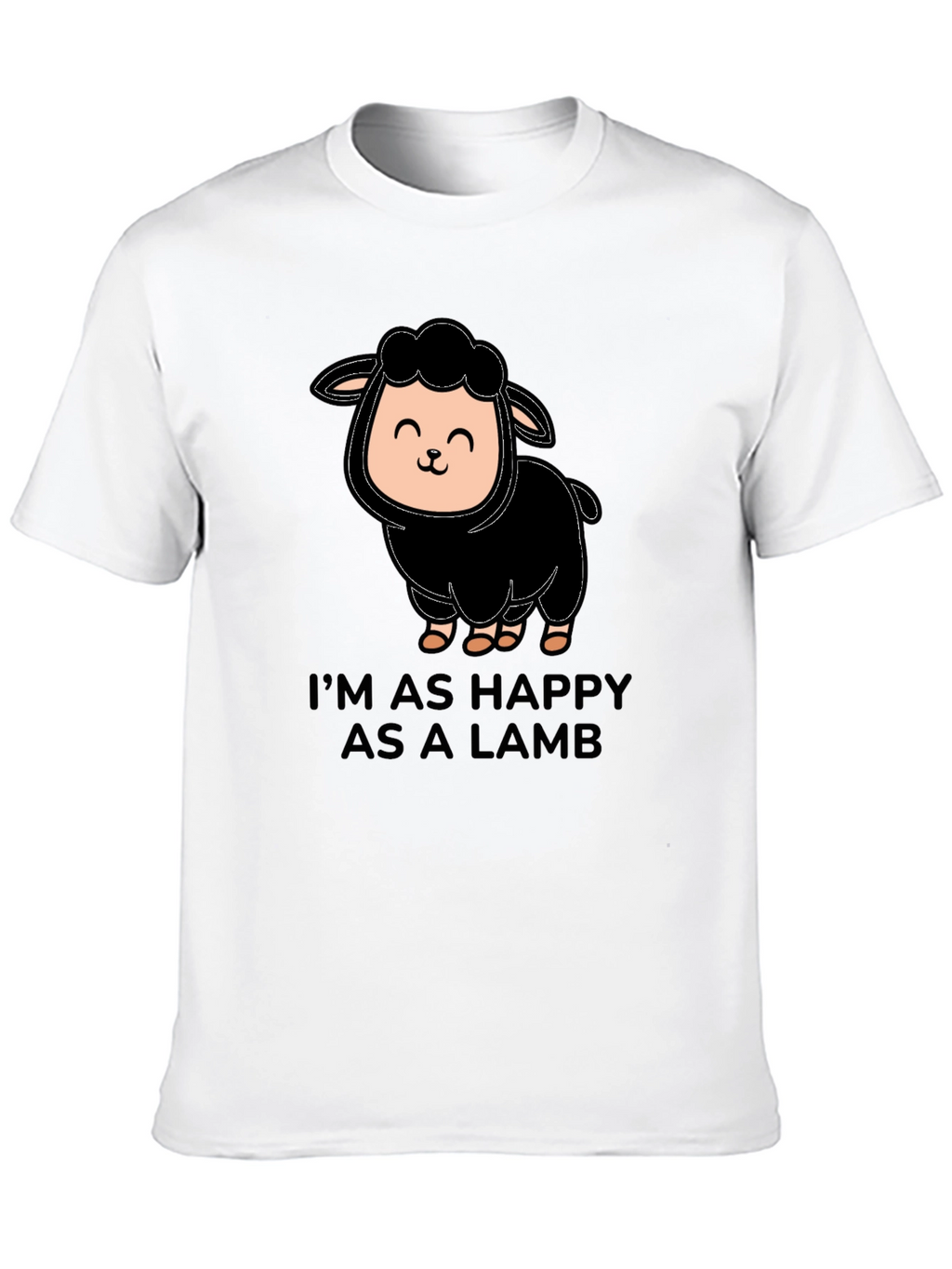 Happy Lamb T-Shirt - Cute Graphic Tee