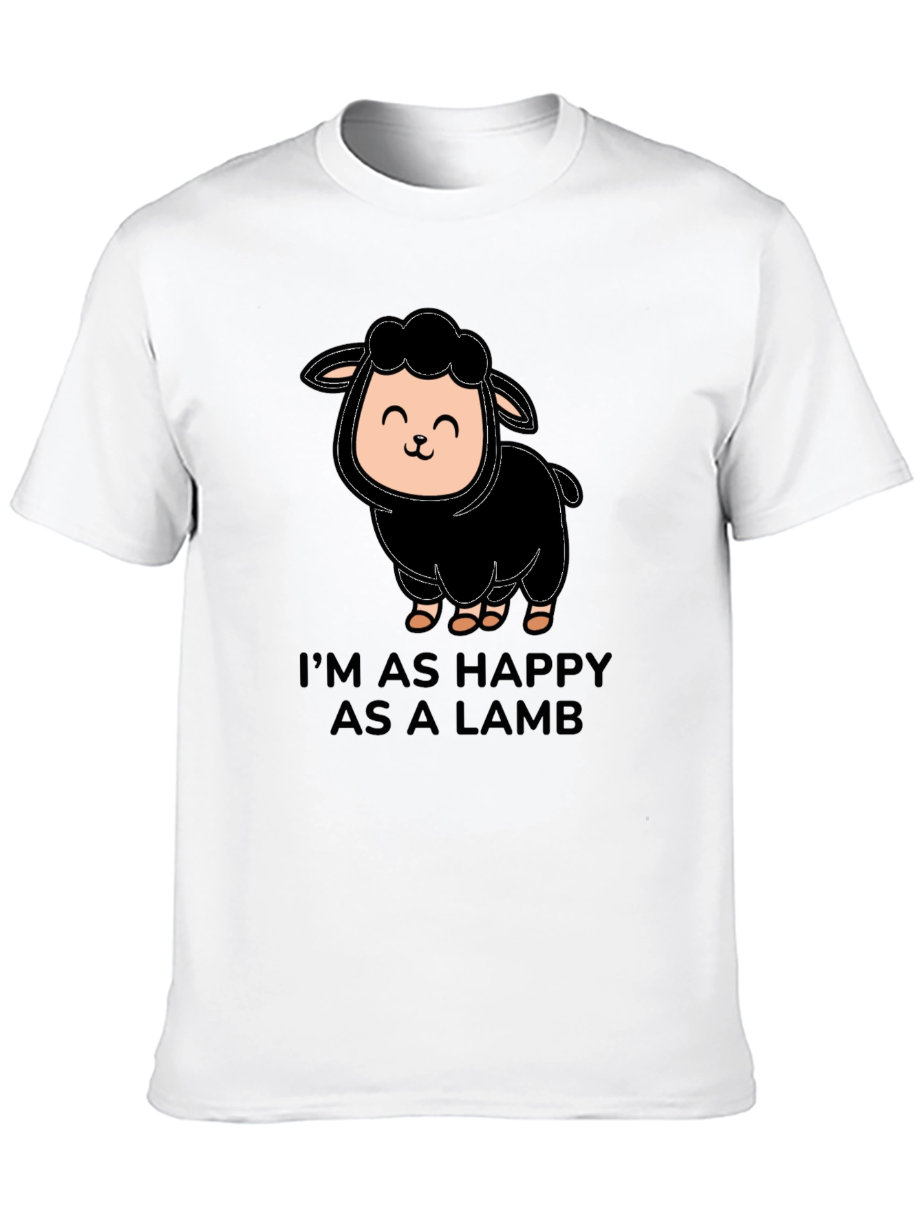 Happy Lamb T-Shirt - Cute Graphic Tee