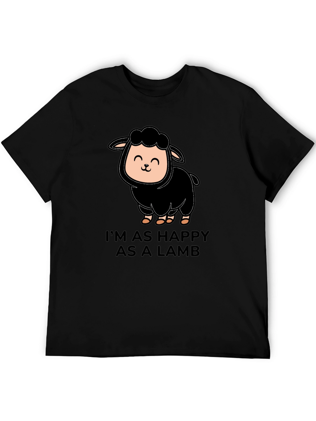 Happy Lamb T-Shirt - Cute Graphic Tee