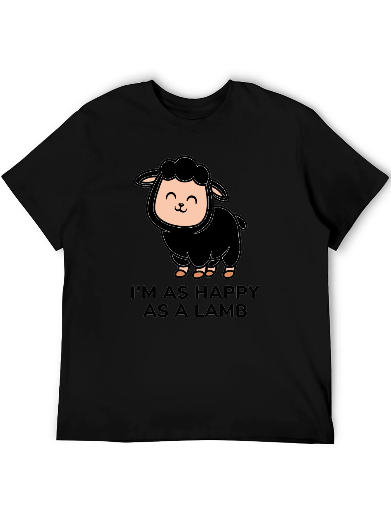 Happy Lamb T-Shirt - Cute Graphic Tee