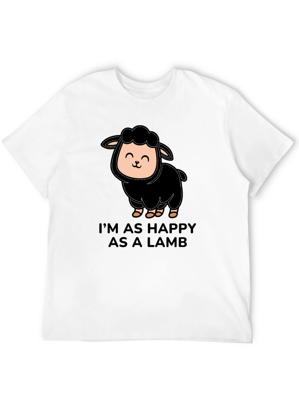 Happy Lamb T-Shirt - Cute Graphic Tee