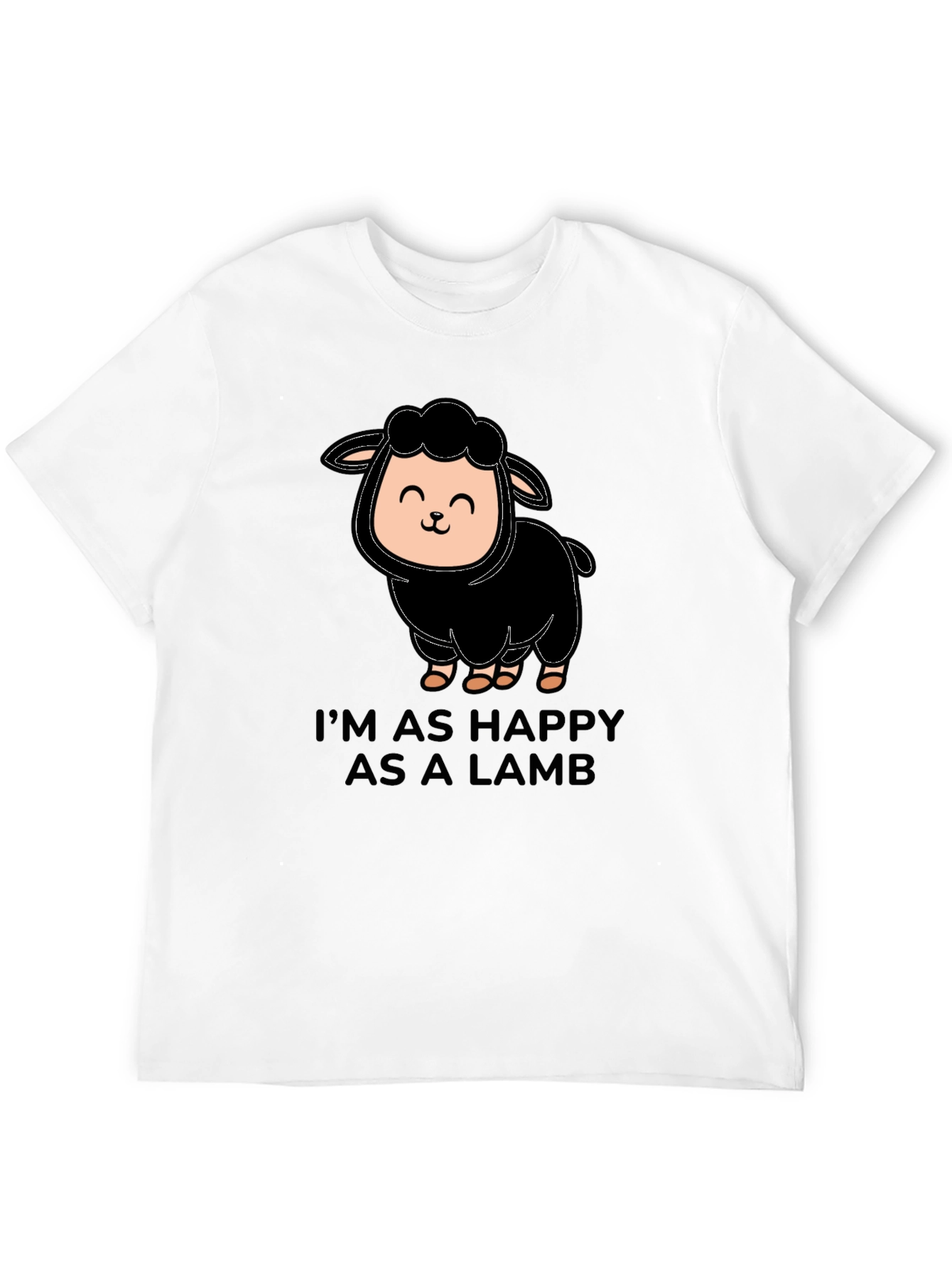 Happy Lamb T-Shirt - Cute Graphic Tee
